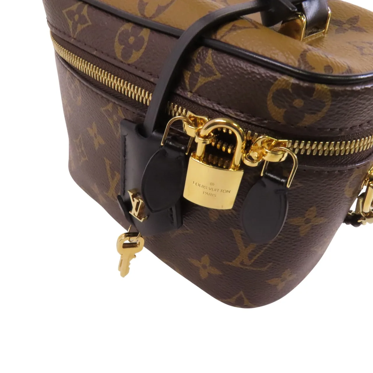 LOUIS VUITTON Vanity M45165 兩用包 塗層帆布 棕色 / Brown 塗層帆布 中古品A - 縮圖 9