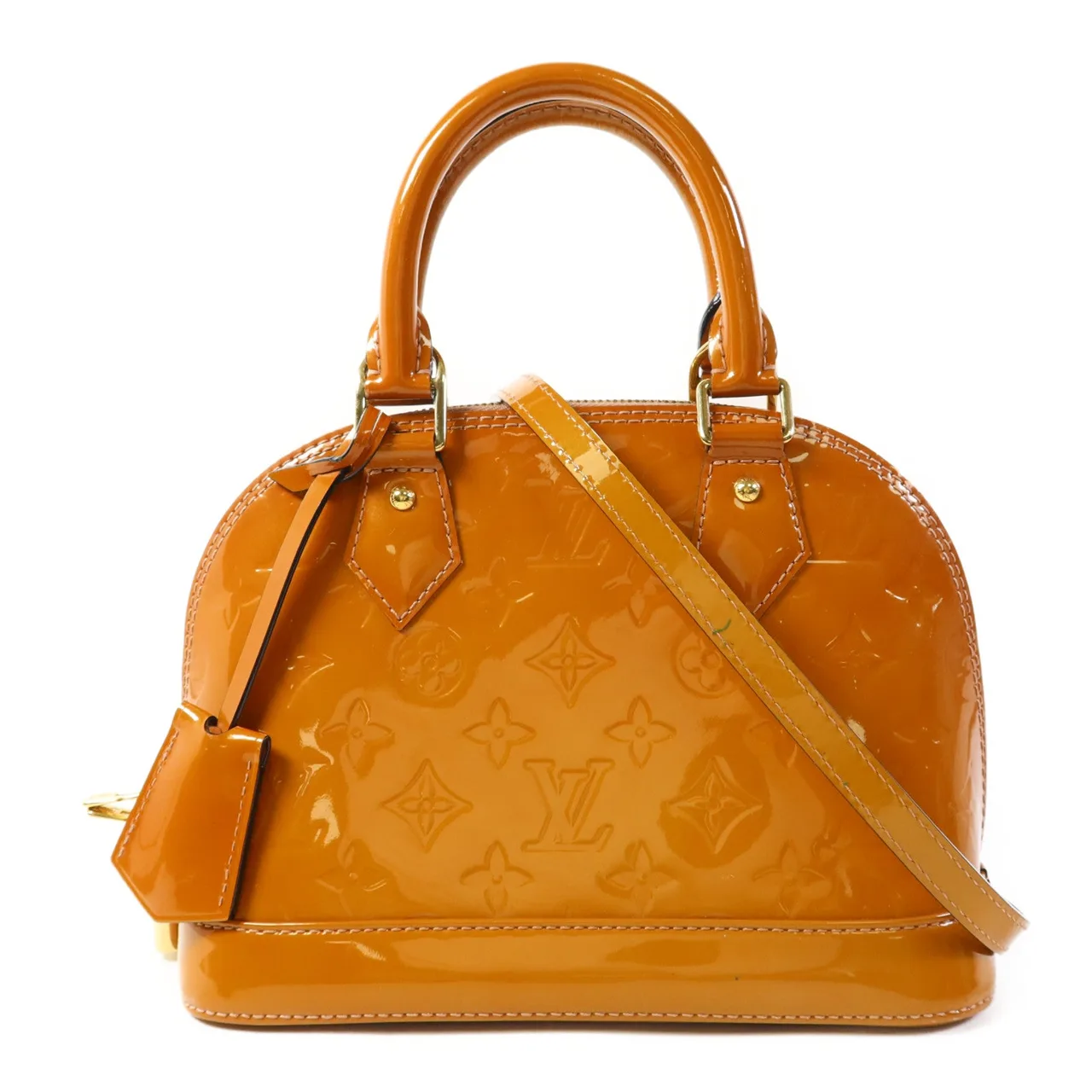 LOUIS VUITTON Alma M91583 兩用包 皮革 橘色 / Yellow