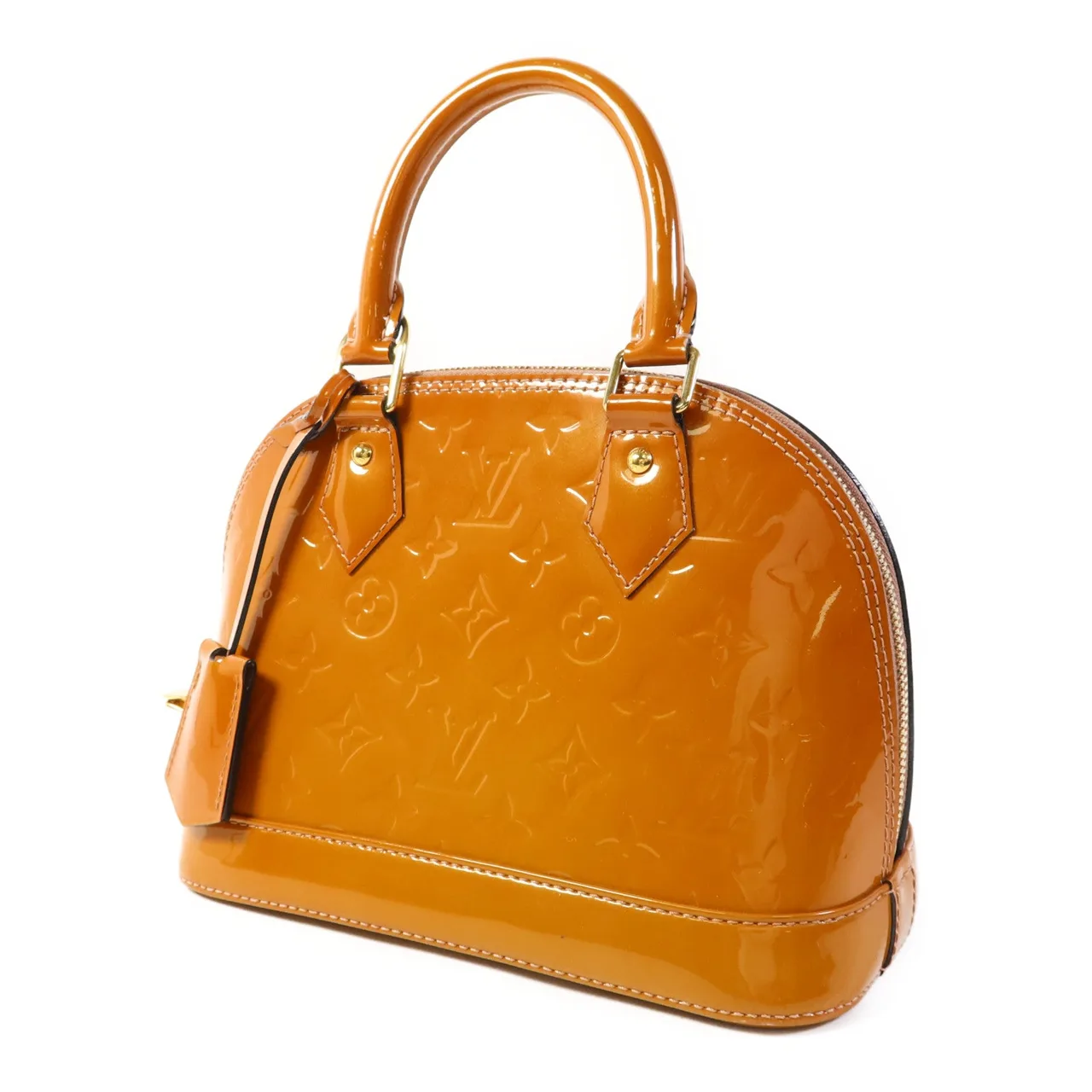 LOUIS VUITTON Alma M91583 兩用包 皮革 橘色 / Yellow 皮革 中古品B - 縮圖 3