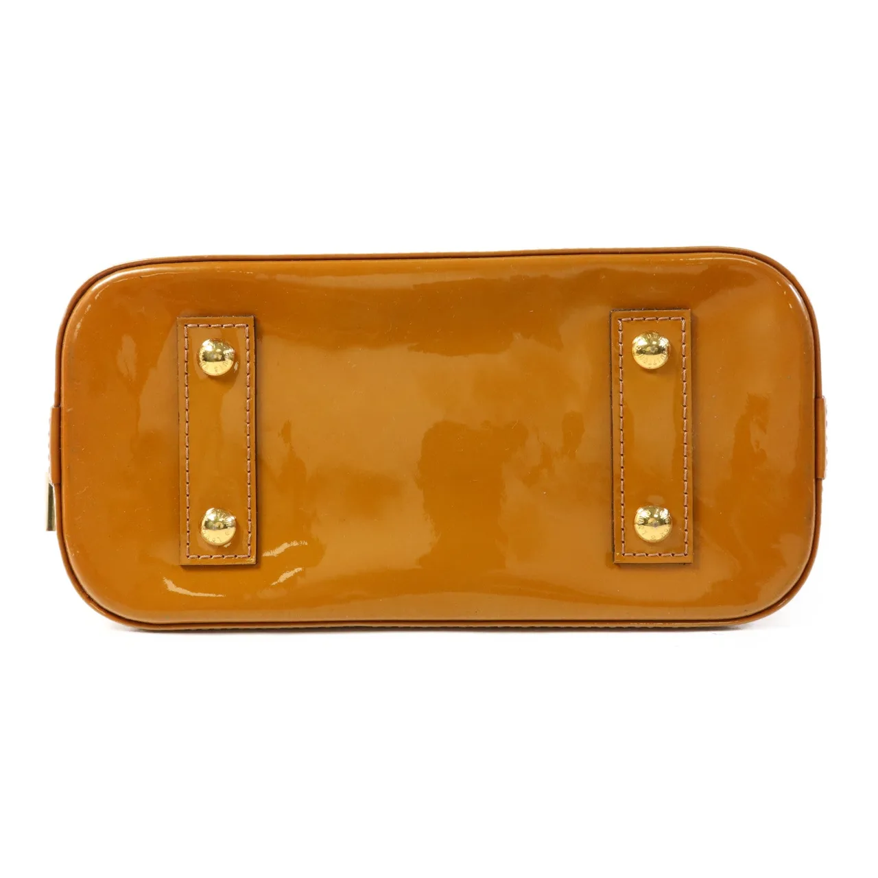 LOUIS VUITTON Alma M91583 兩用包 皮革 橘色 / Yellow 皮革 中古品B - 縮圖 4