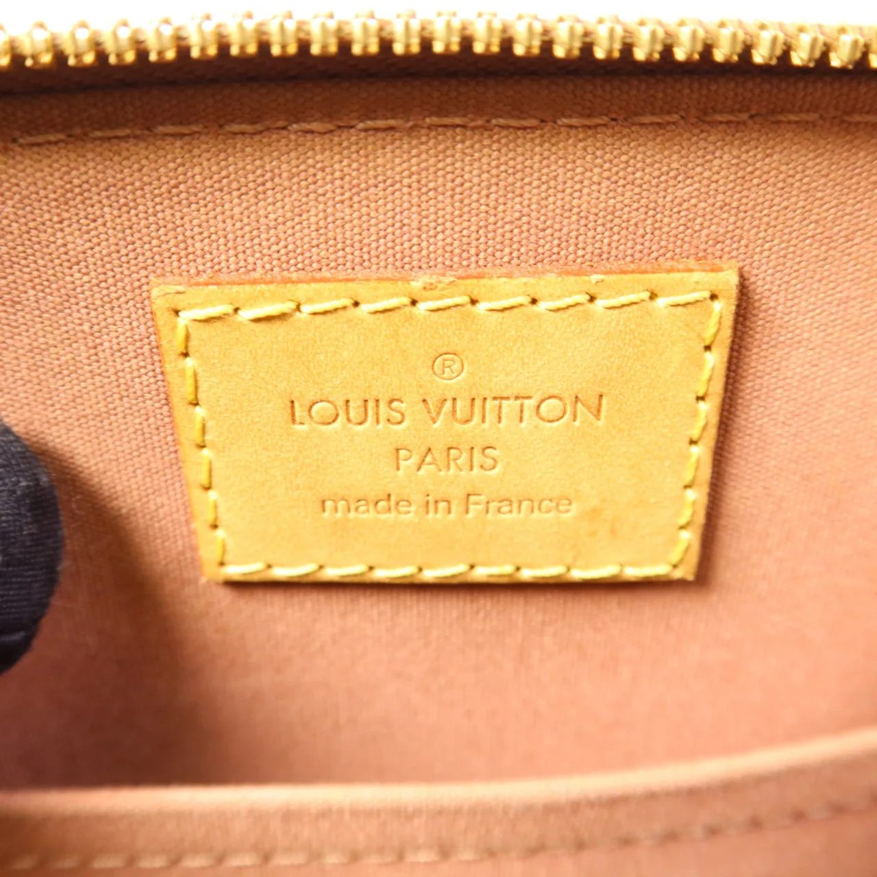 LOUIS VUITTON Alma M91583 兩用包 皮革 橘色 / Yellow 皮革 中古品B - 縮圖 7