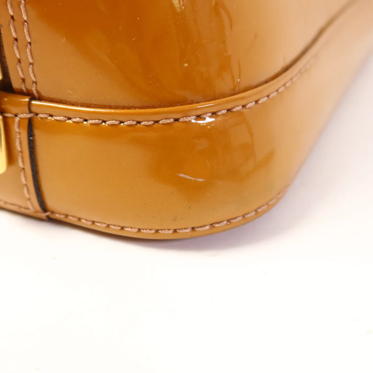 LOUIS VUITTON Alma M91583 兩用包 皮革 橘色 / Yellow 皮革 中古品B - 縮圖 21