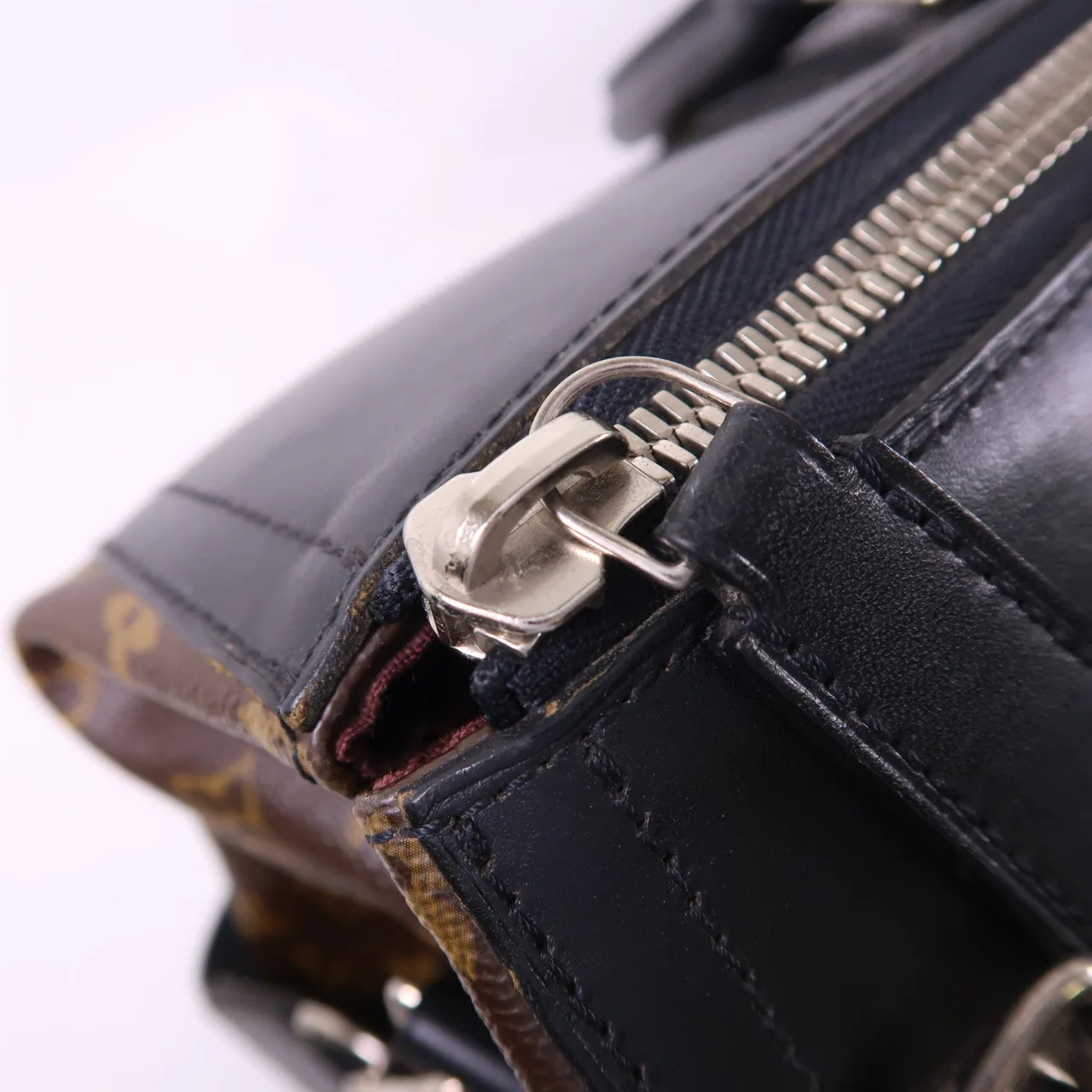 LOUIS VUITTON M56716 兩用包 塗層帆布 白色 / Brown 塗層帆布 中古品B - 縮圖 17