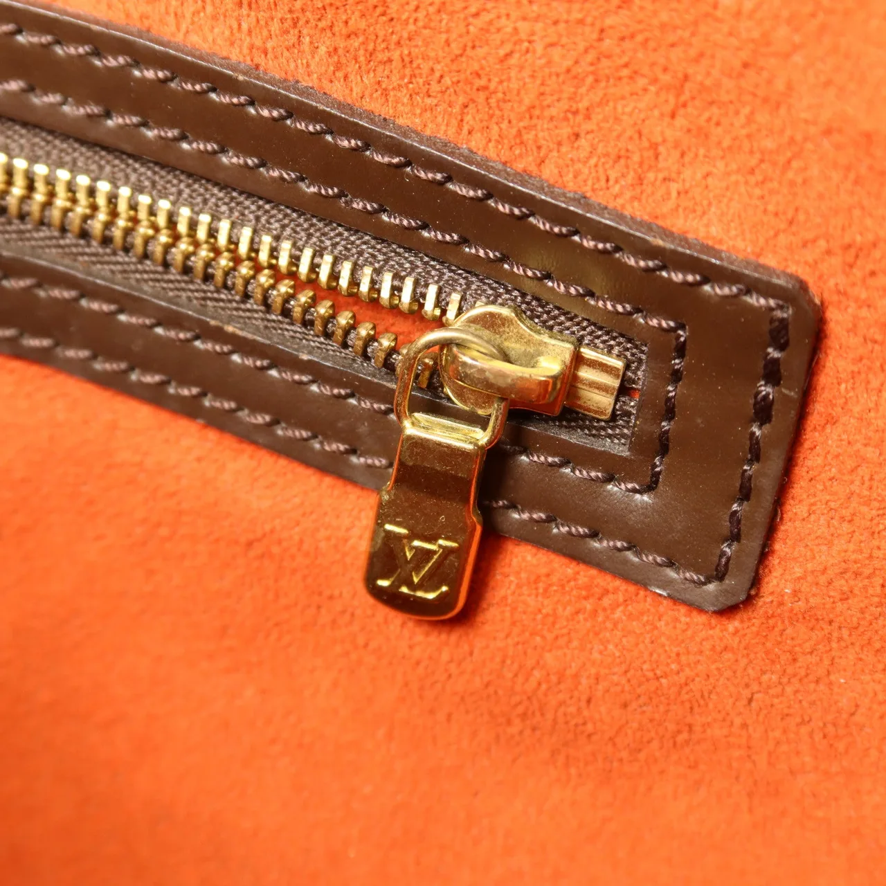 LOUIS VUITTON N51128 托特包 塗層帆布 棕色 塗層帆布 中古品B - 縮圖 9