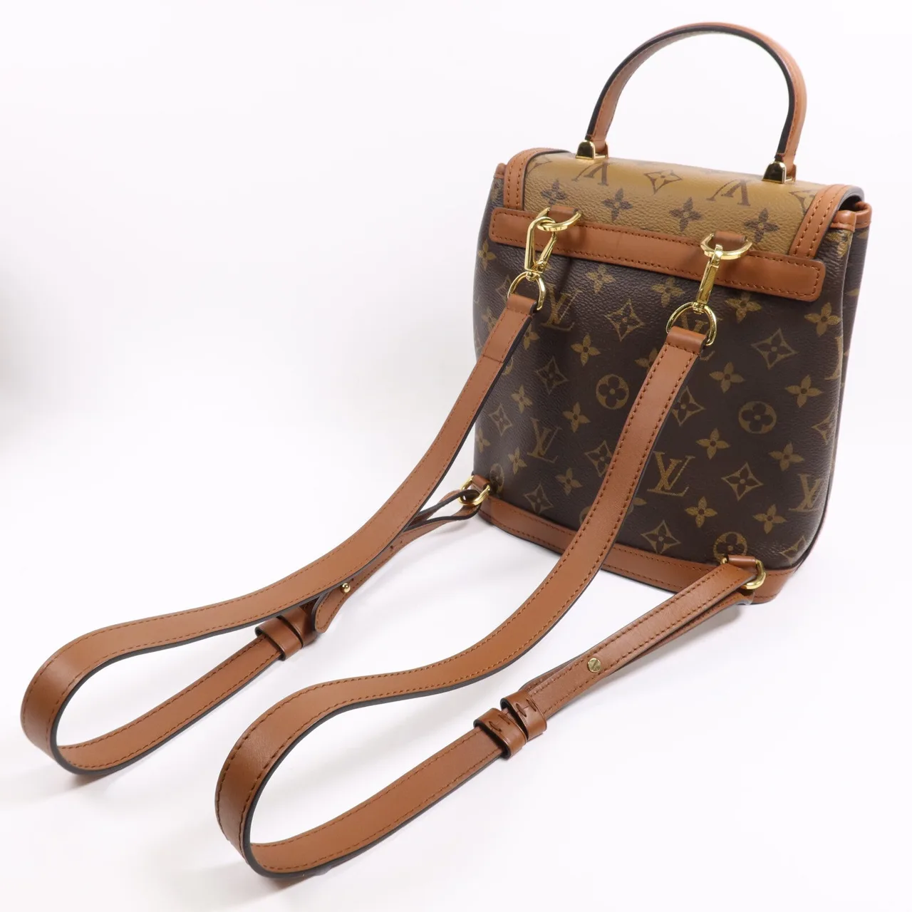 LOUIS VUITTON Dauphine M45142 兩用包 塗層帆布 棕色 / Brown 塗層帆布 中古品A - 縮圖 5