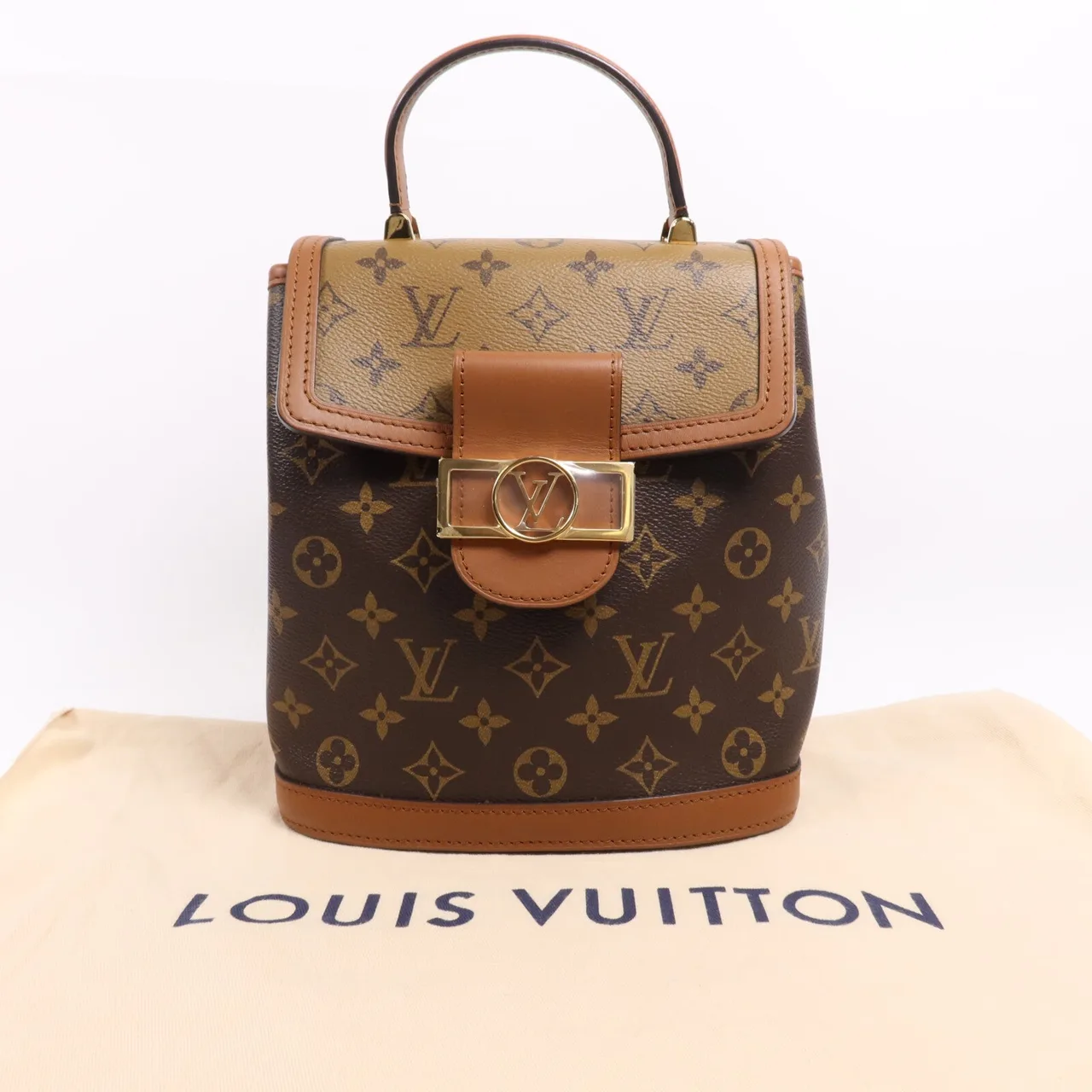 LOUIS VUITTON Dauphine M45142 兩用包 塗層帆布 棕色 / Brown 塗層帆布 中古品A - 縮圖 6