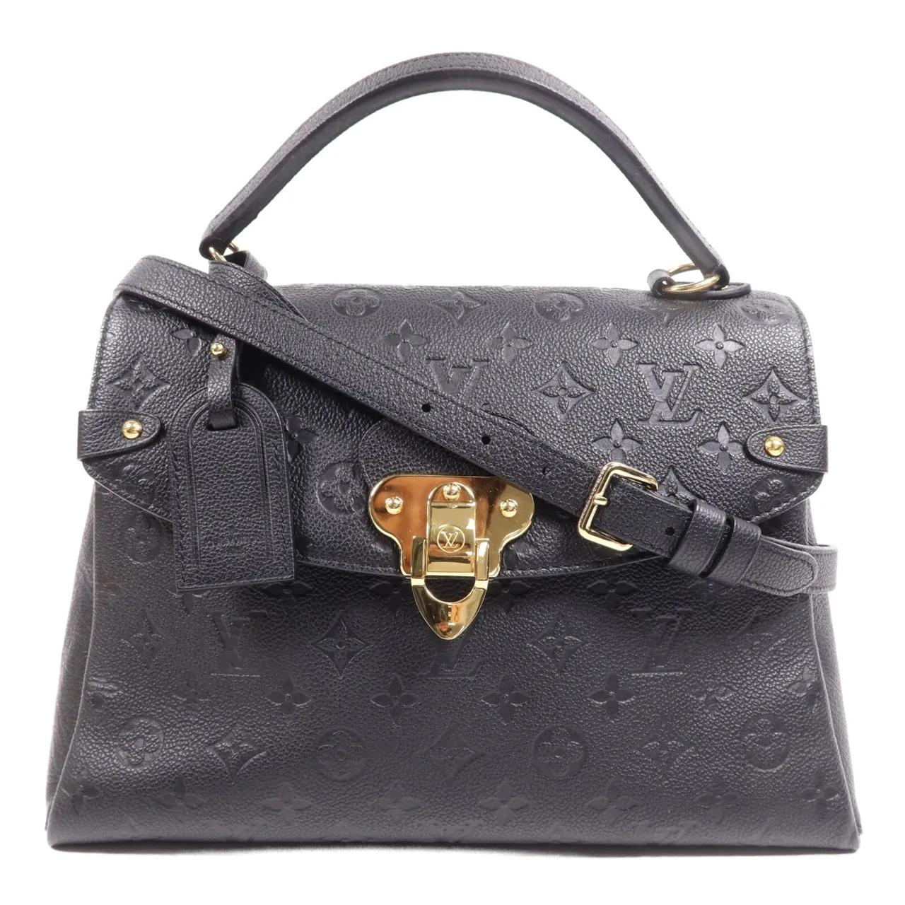 LOUIS VUITTON Georges M53944 兩用包 牛皮 黑色 / Black