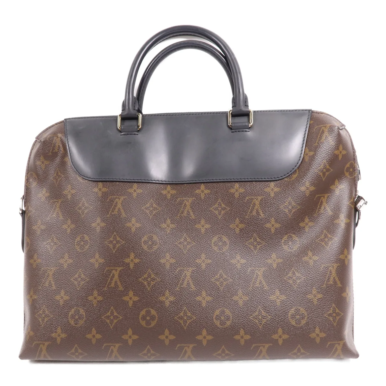 LOUIS VUITTON M54019 手提包 塗層帆布 黑色 / 棕色 / W:DustBag 塗層帆布 中古品A - 縮圖 2