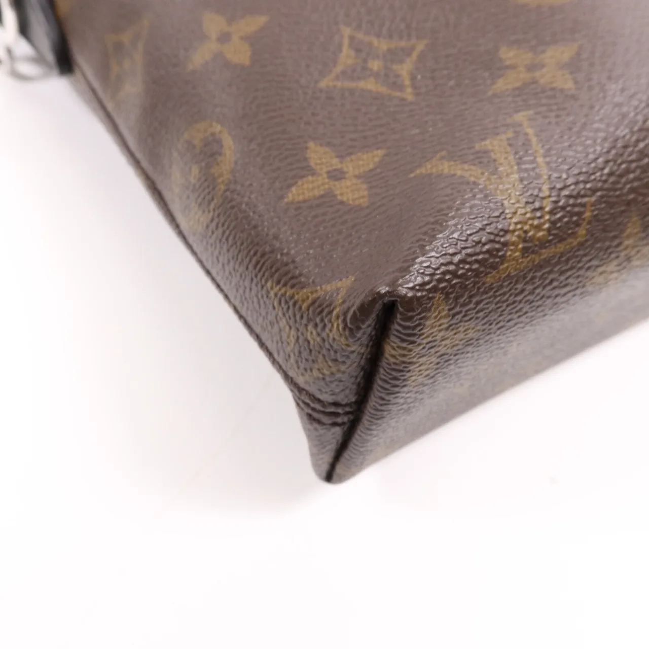LOUIS VUITTON M54019 手提包 塗層帆布 黑色 / 棕色 / W:DustBag 塗層帆布 中古品A - 縮圖 7