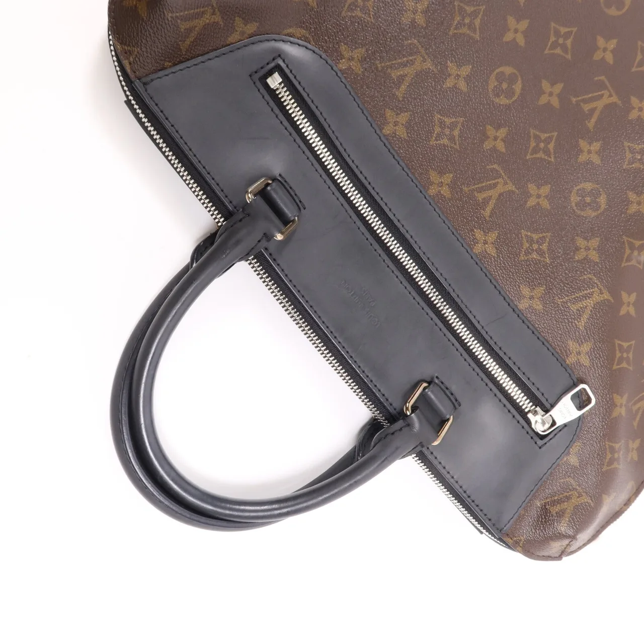 LOUIS VUITTON M54019 手提包 塗層帆布 黑色 / 棕色 / W:DustBag 塗層帆布 中古品A - 縮圖 10
