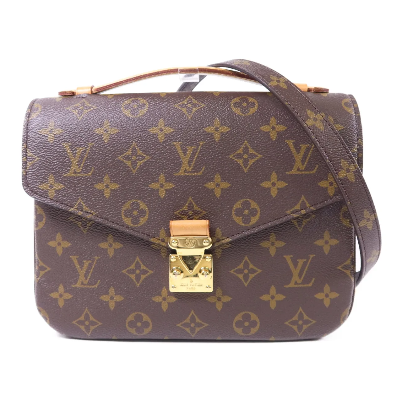 LOUIS VUITTON Pochette Metis M44875 兩用包 塗層帆布 棕色
