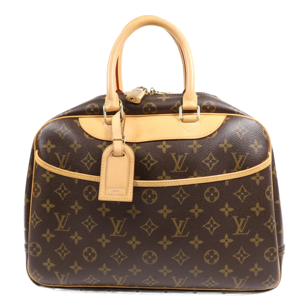 LOUIS VUITTON Deauville M47270 手提包 塗層帆布 棕色