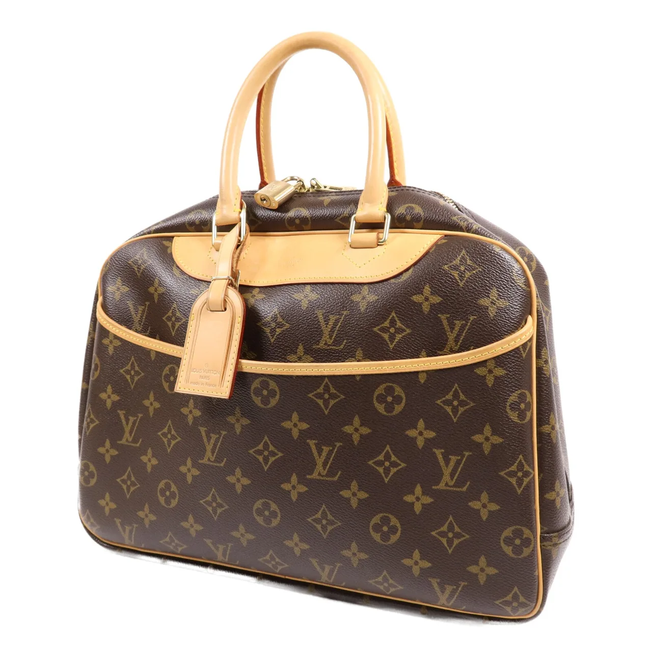 LOUIS VUITTON Deauville M47270 手提包 塗層帆布 棕色 塗層帆布 中古品B - 縮圖 3