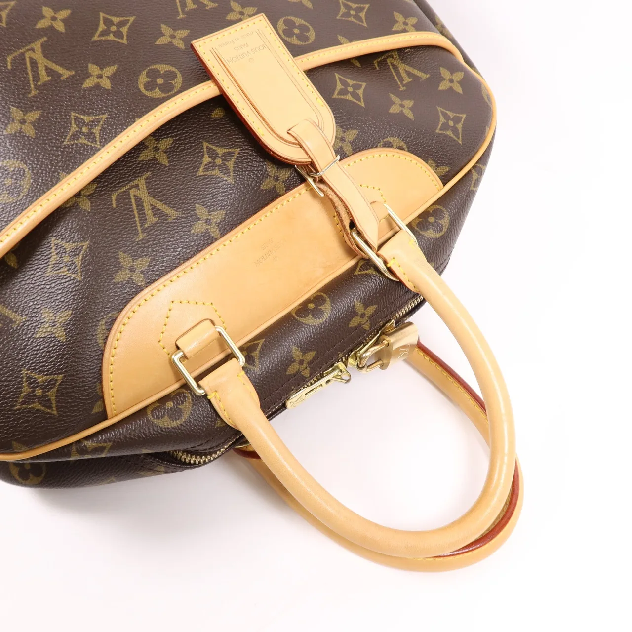 LOUIS VUITTON Deauville M47270 手提包 塗層帆布 棕色 塗層帆布 中古品B - 縮圖 8