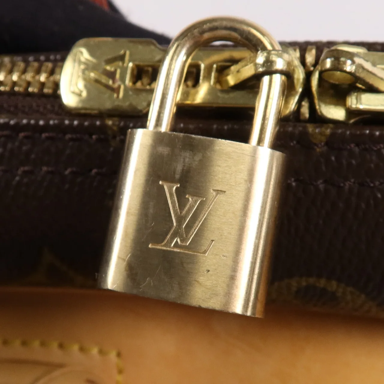 LOUIS VUITTON Deauville M47270 手提包 塗層帆布 棕色 塗層帆布 中古品B - 縮圖 14