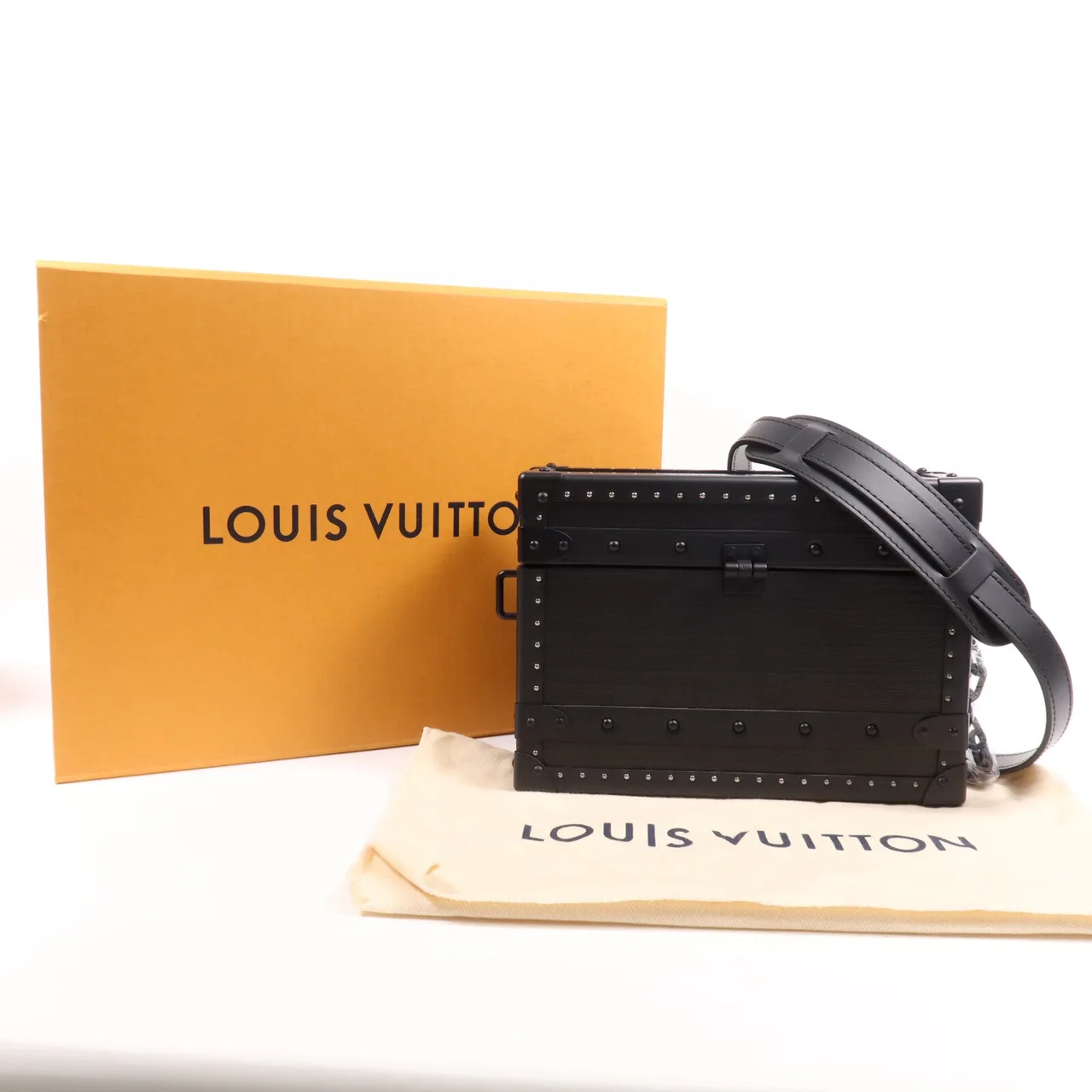 LOUIS VUITTON Trunk M20152 肩背包 牛皮 黑色 / Black 牛皮 新品同様 - 縮圖 8