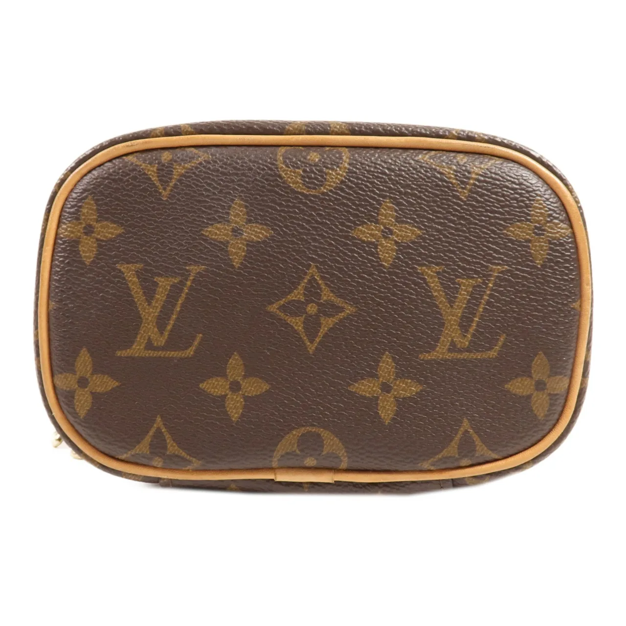 LOUIS VUITTON Nice M44936 化妝箱包 塗層帆布 棕色 / Brown 塗層帆布 中古品A - 縮圖 4