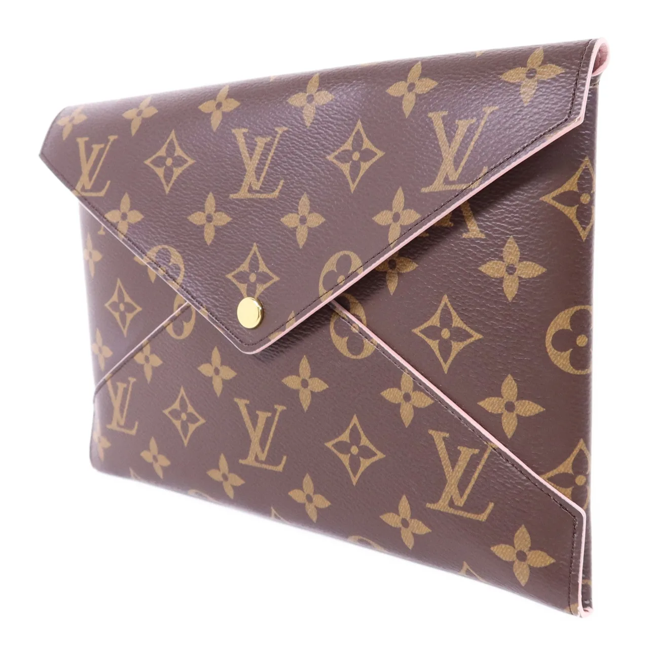 LOUIS VUITTON Kirigami M62034 Clutch Coated Canvas 棕色 Coated Canvas Rank A - Thumbnail 3