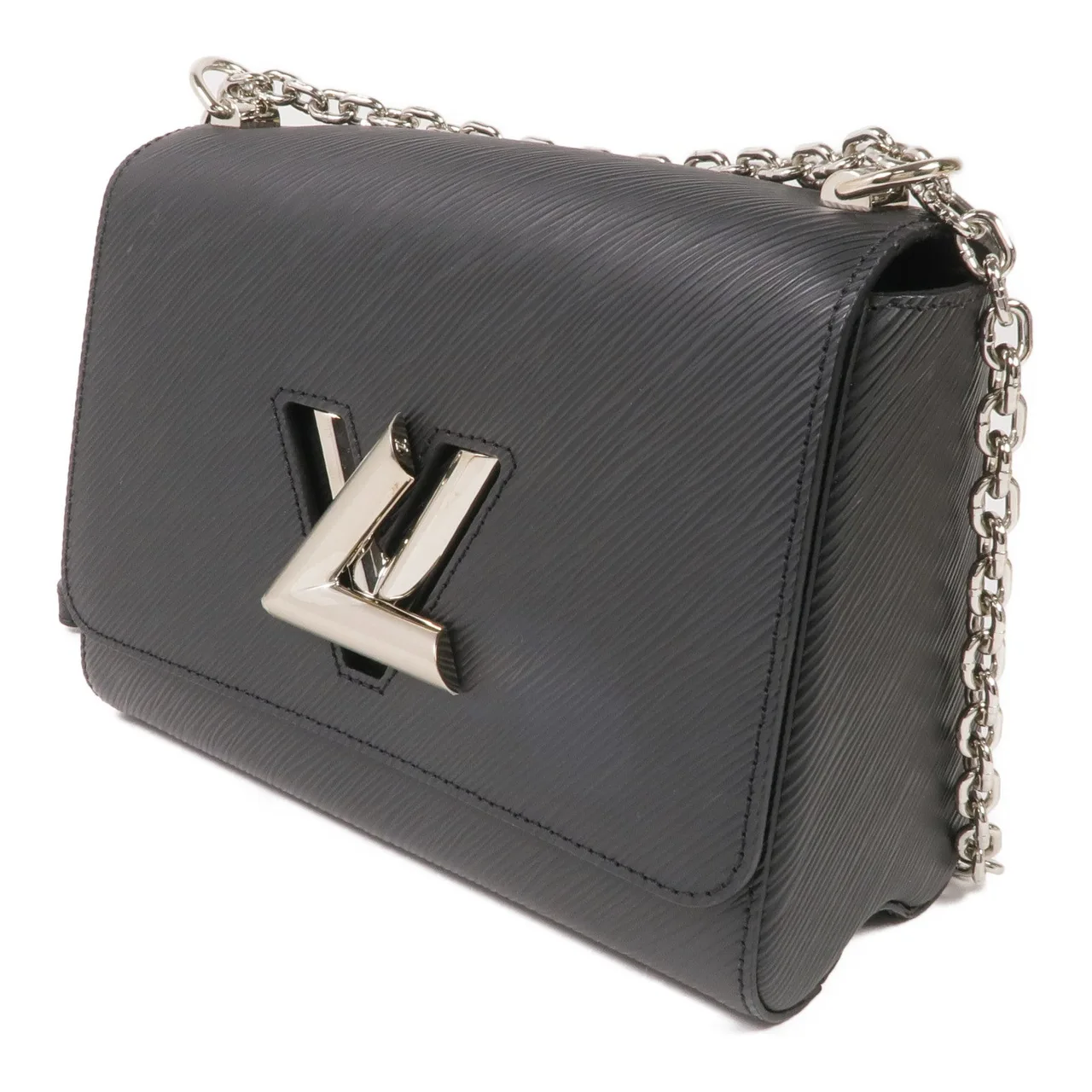 LOUIS VUITTON Twist M21110 Shoulder Bag Calfskin 黑色 Calfskin Rank B - Thumbnail 3