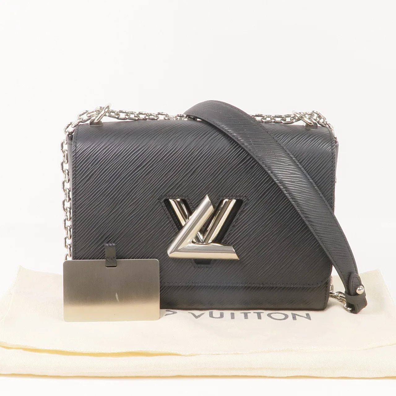 LOUIS VUITTON Twist M21110 Shoulder Bag Calfskin 黑色 Calfskin Rank B - Thumbnail 14