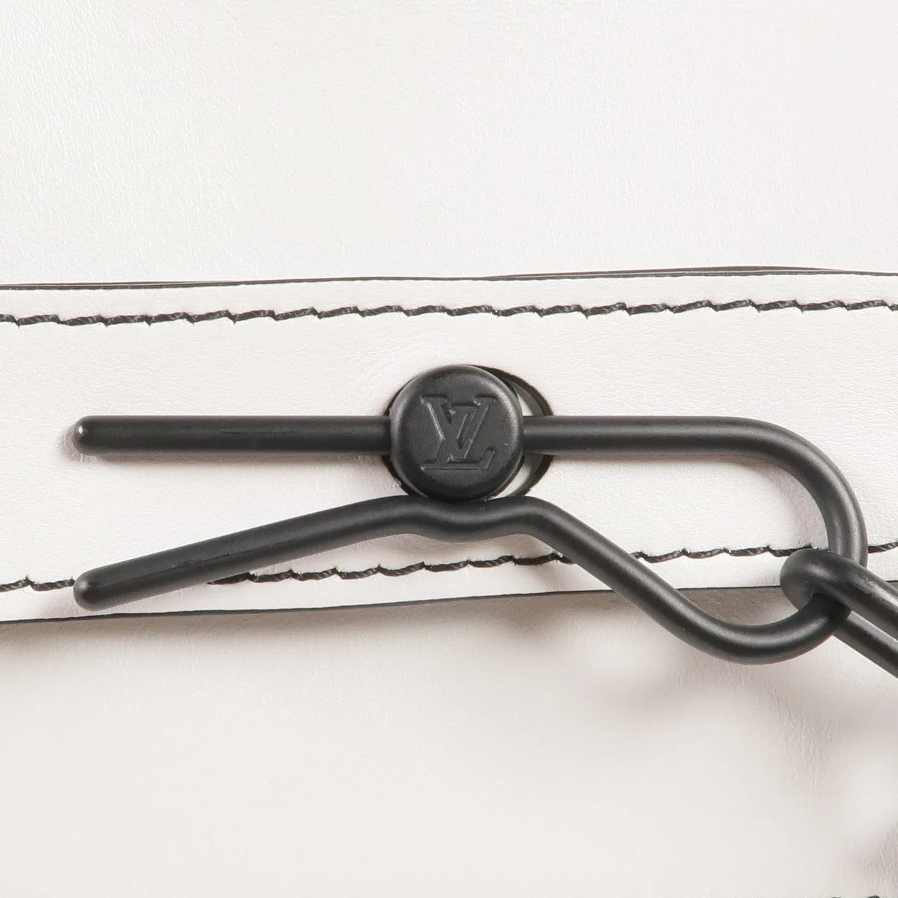 LOUIS VUITTON Steamer M55560 Handbag Calfskin 白色 Calfskin Rank B - Thumbnail 11