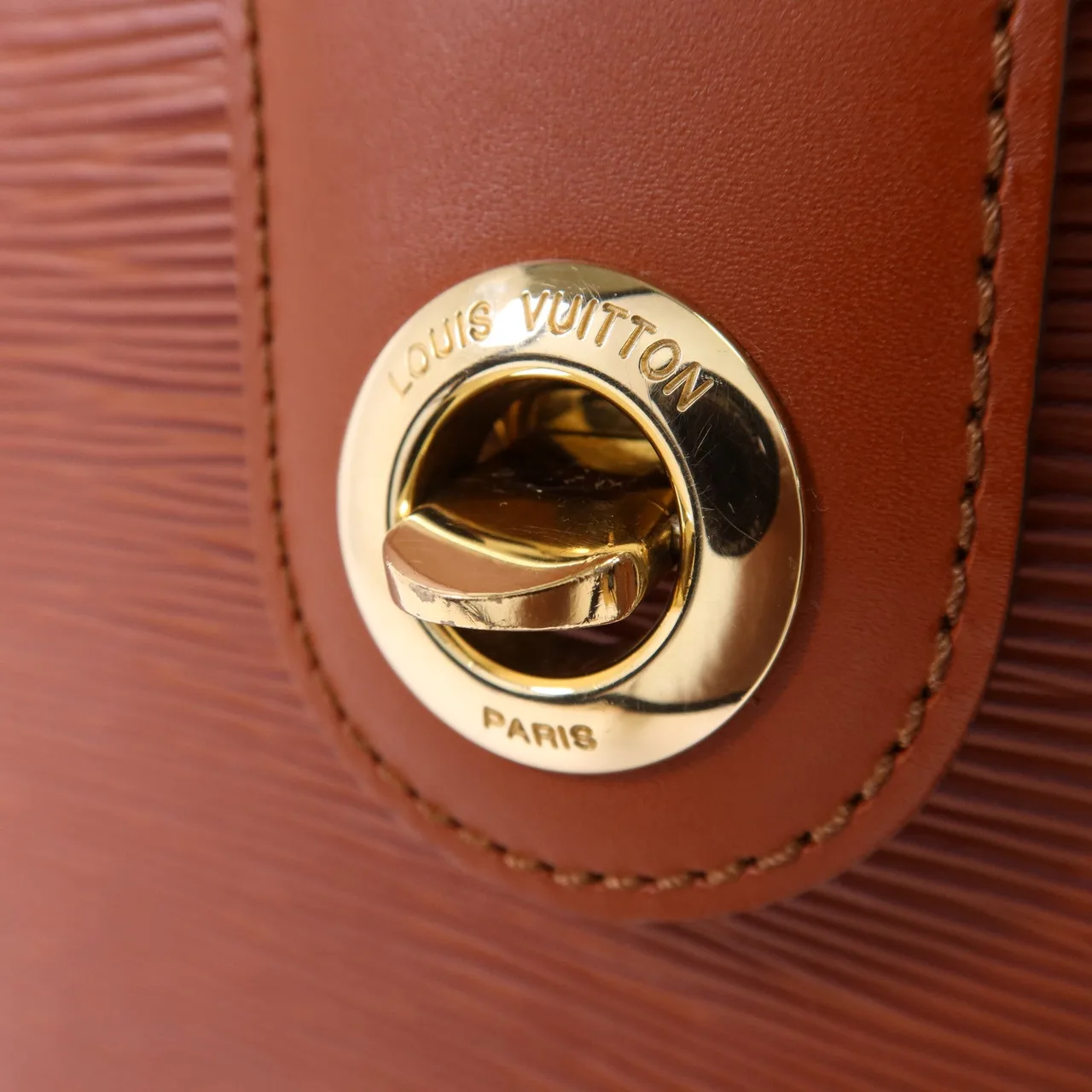 LOUIS VUITTON Cluny M52253 Shoulder Bag Calfskin 棕色 Calfskin Rank B - Thumbnail 9