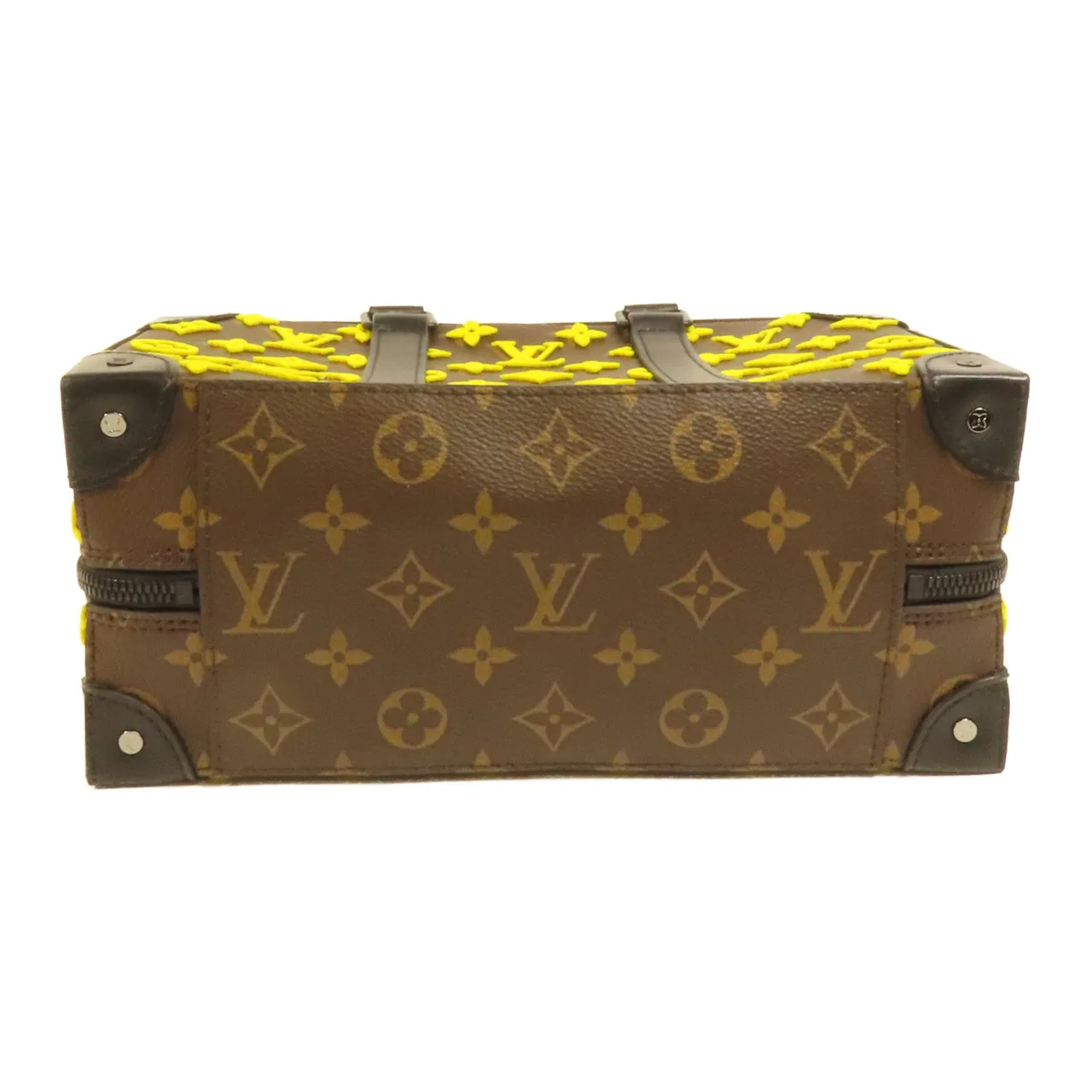 LOUIS VUITTON Speedy M45025 2-Way Bag Coated Canvas 棕色 / Brown/Yellow Coated Canvas Like New - Thumbnail 4