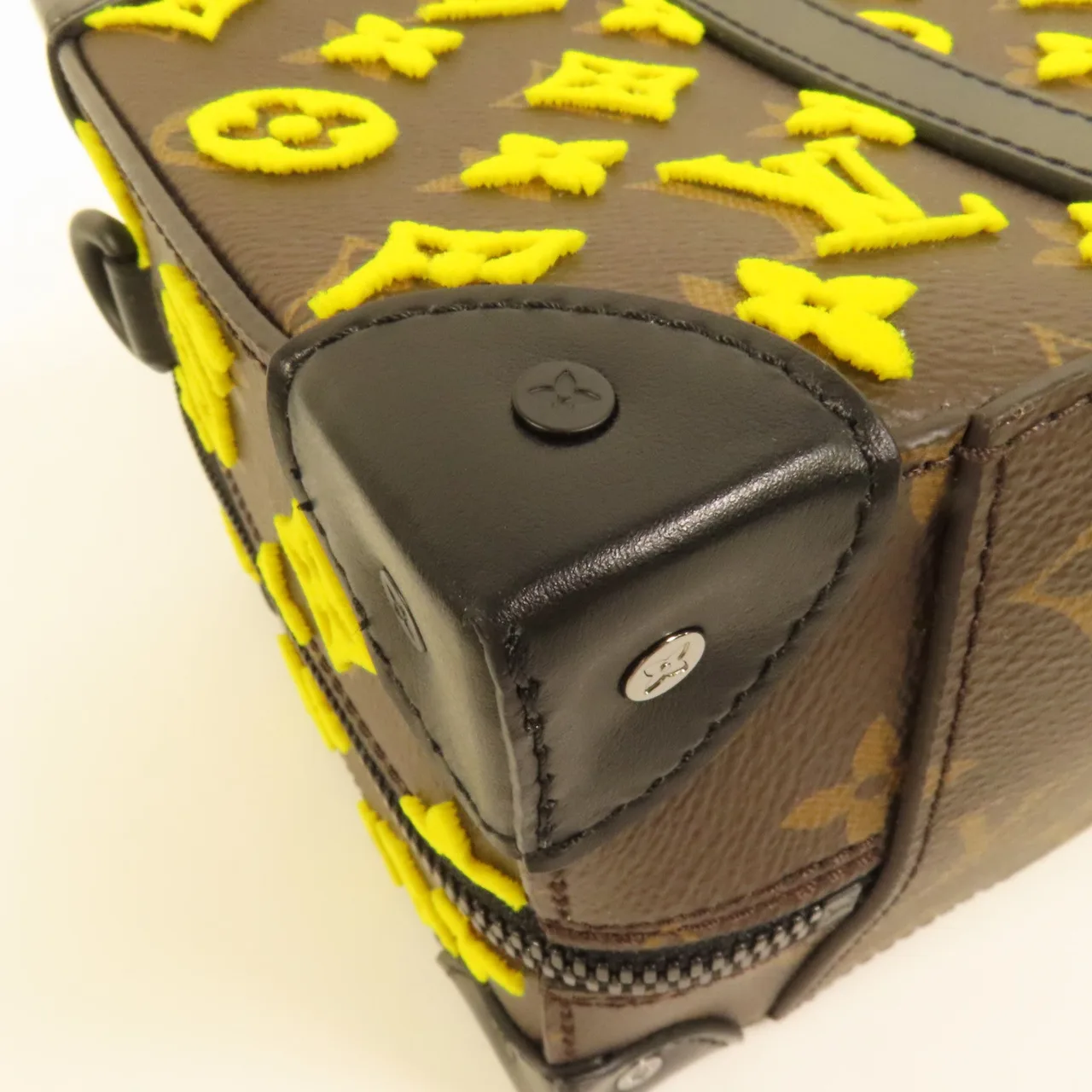 LOUIS VUITTON Speedy M45025 2-Way Bag Coated Canvas 棕色 / Brown/Yellow Coated Canvas Like New - Thumbnail 13