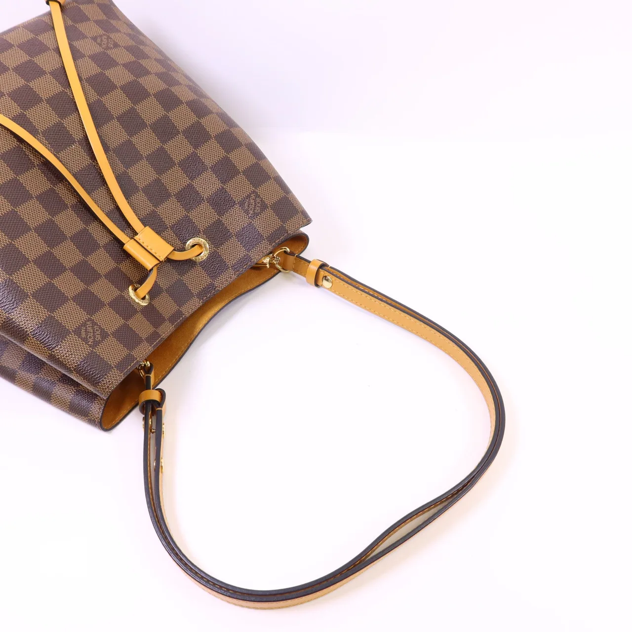 LOUIS VUITTON NeoNoe N40198 Shoulder Bag Coated Canvas 棕色 / Brown/Yellow Coated Canvas Rank A - Thumbnail 5