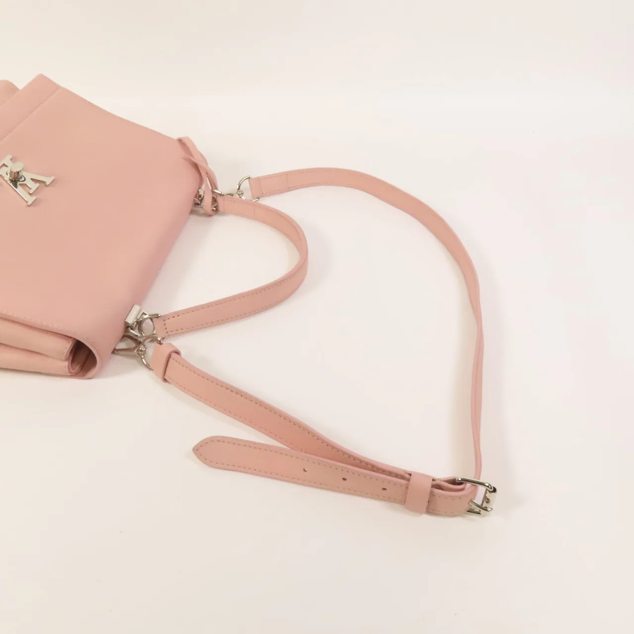 LOUIS VUITTON Lock Me M50505 2-Way Bag Calfskin 粉色 / Pink Calfskin Rank A - Thumbnail 6