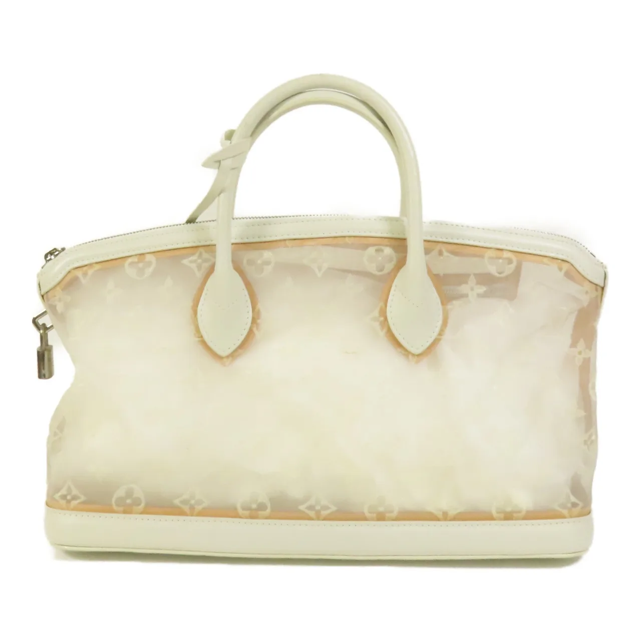 LOUIS VUITTON Lockit M40701 Tote Bag Fabric 白色 / White