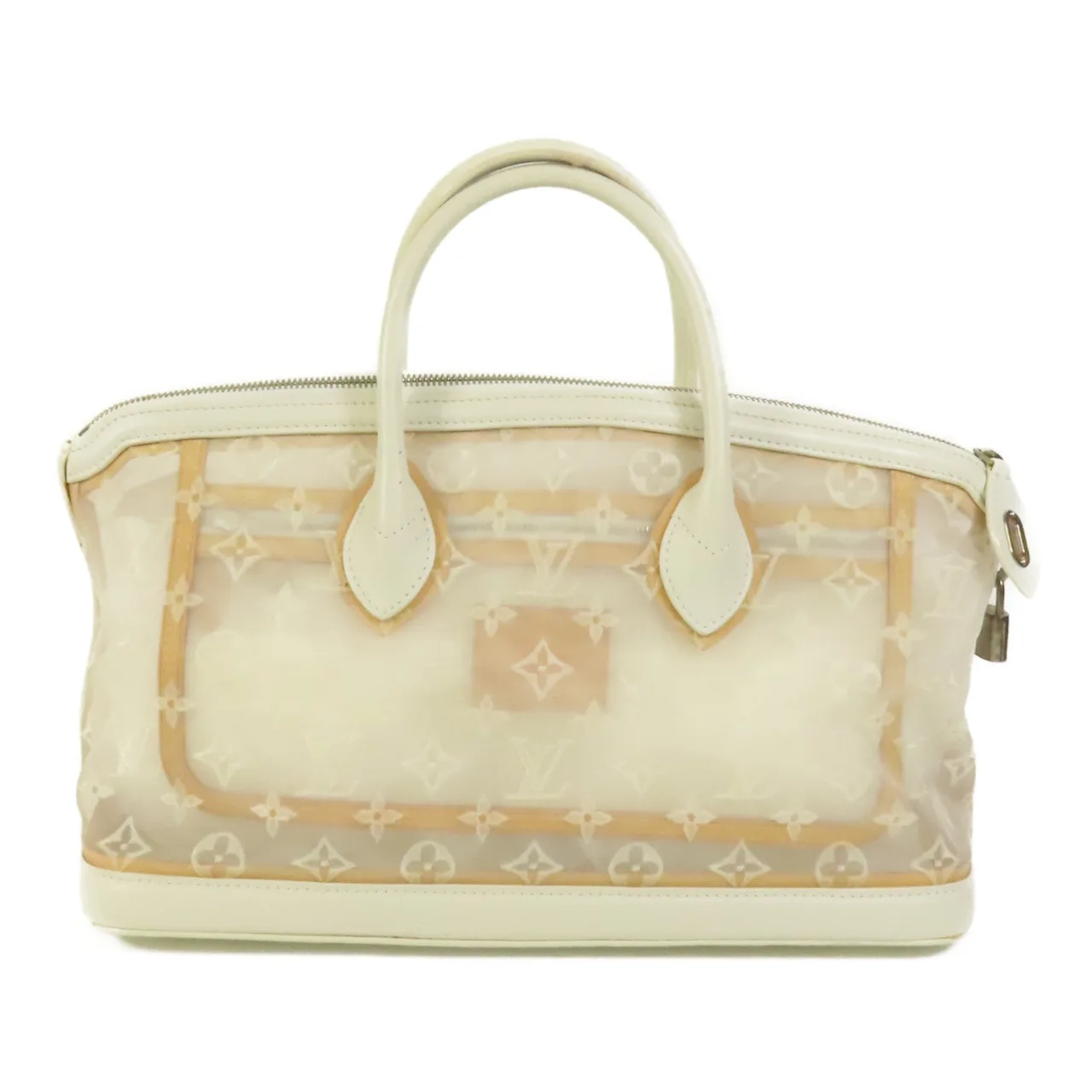 LOUIS VUITTON Lockit M40701 Tote Bag Fabric 白色 / White Fabric Rank A - Thumbnail 2