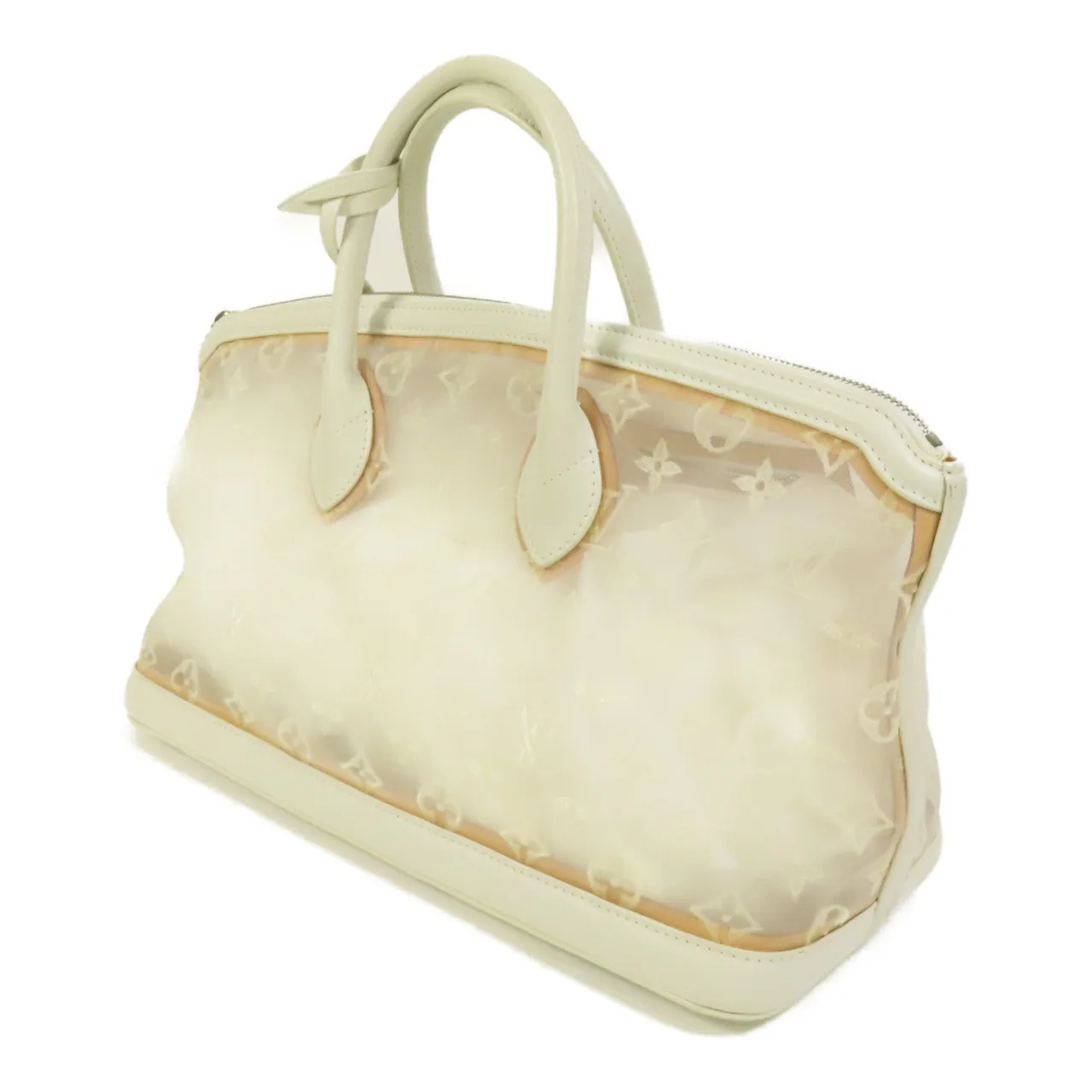 LOUIS VUITTON Lockit M40701 Tote Bag Fabric 白色 / White Fabric Rank A - Thumbnail 3