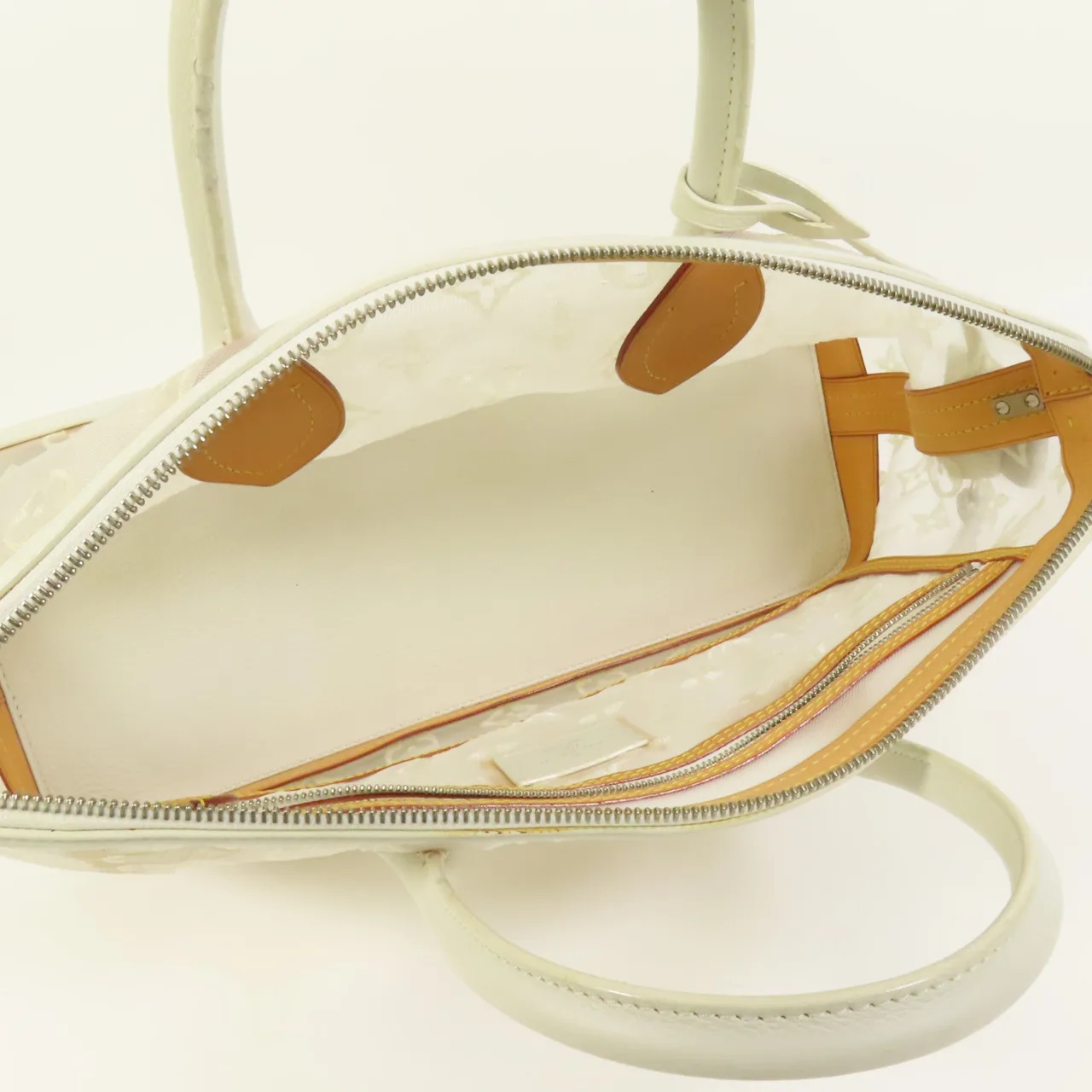 LOUIS VUITTON Lockit M40701 Tote Bag Fabric 白色 / White Fabric Rank A - Thumbnail 6