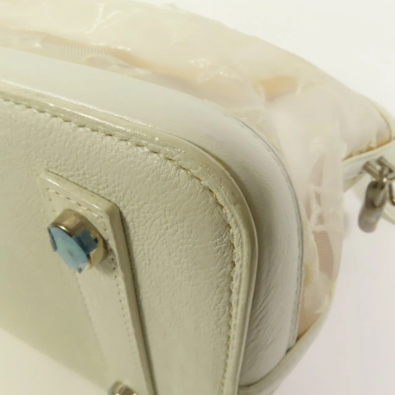 LOUIS VUITTON Lockit M40701 Tote Bag Fabric 白色 / White Fabric Rank A - Thumbnail 11