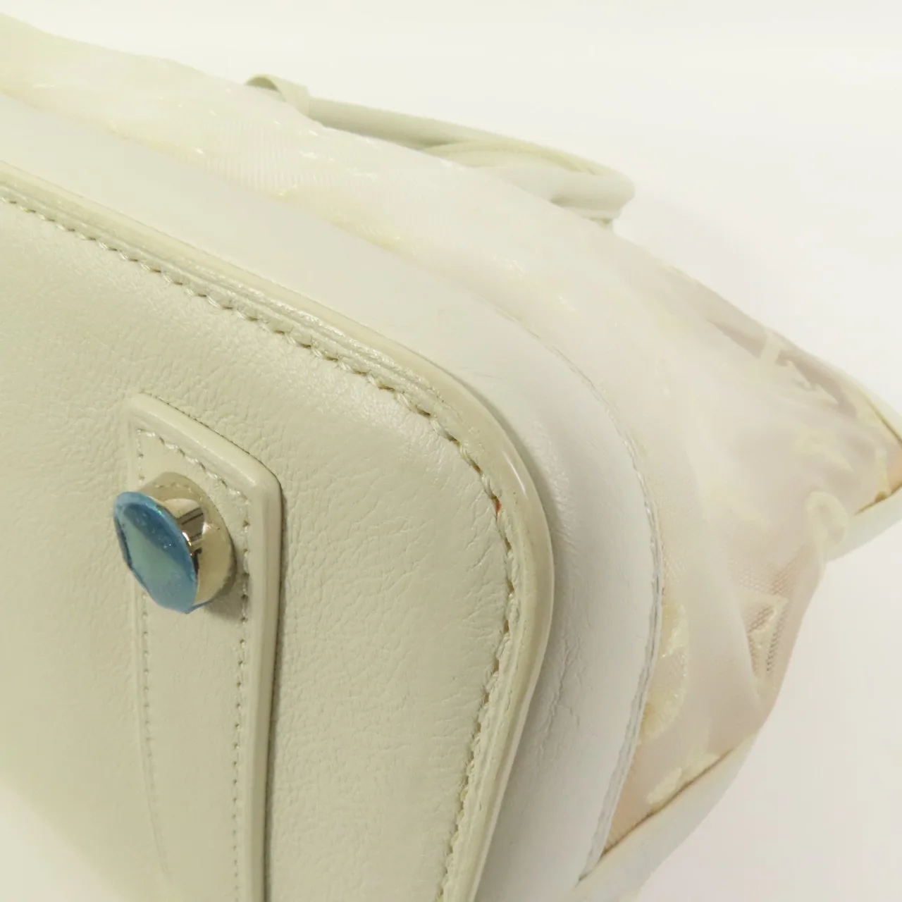 LOUIS VUITTON Lockit M40701 Tote Bag Fabric 白色 / White Fabric Rank A - Thumbnail 13