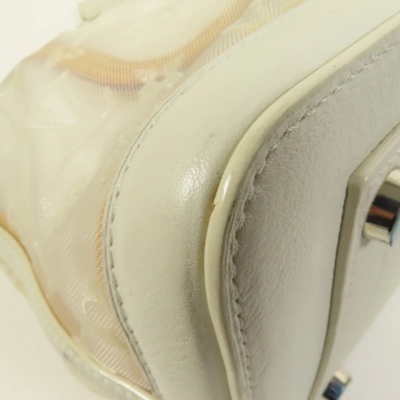 LOUIS VUITTON Lockit M40701 Tote Bag Fabric 白色 / White Fabric Rank A - Thumbnail 14