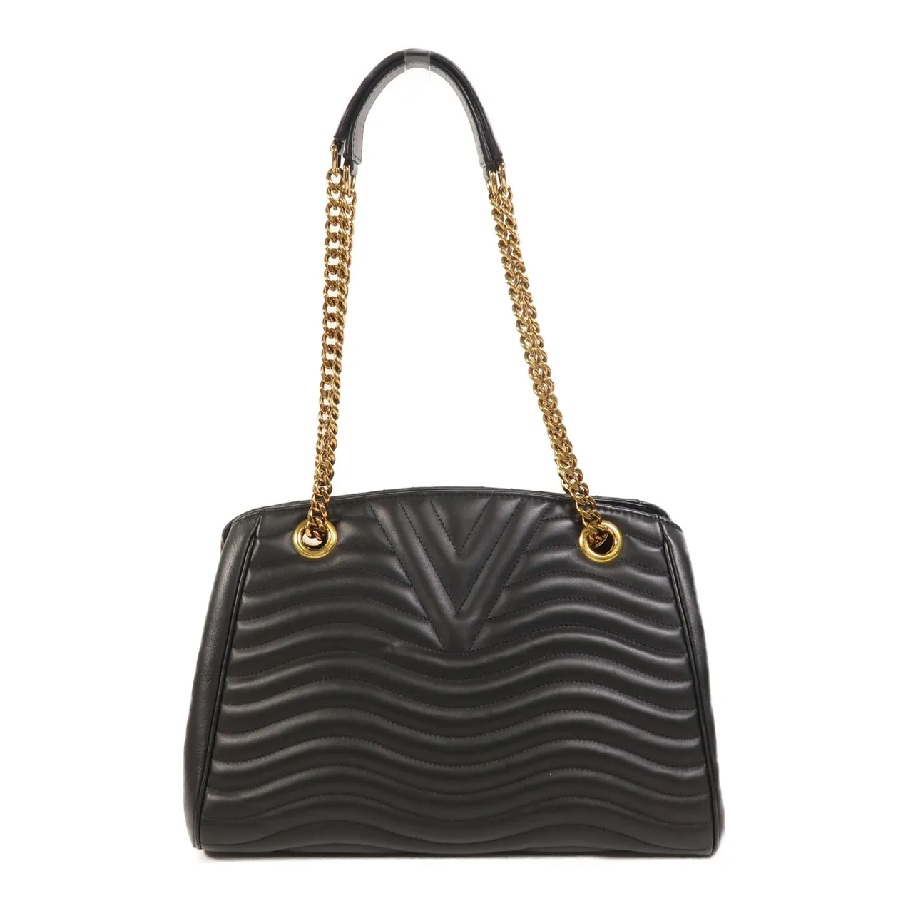 LOUIS VUITTON New Wave M51496 Shoulder Bag Calfskin 棕色 / Black Calfskin Rank B - Thumbnail 2