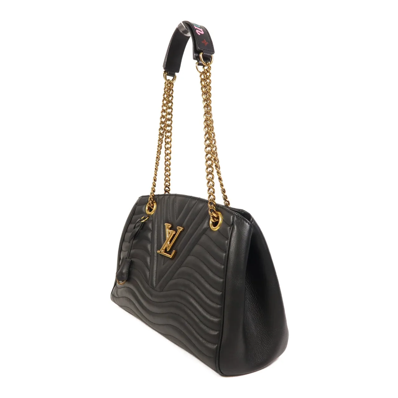 LOUIS VUITTON New Wave M51496 Shoulder Bag Calfskin 棕色 / Black Calfskin Rank B - Thumbnail 3