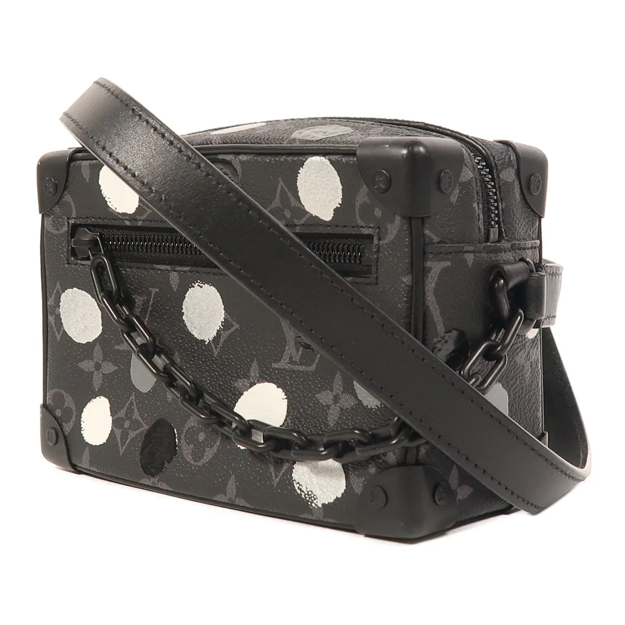 LOUIS VUITTON Soft Trunk M81936 Shoulder Bag Coated Canvas 黑色 / Black Coated Canvas Rank A - Thumbnail 3