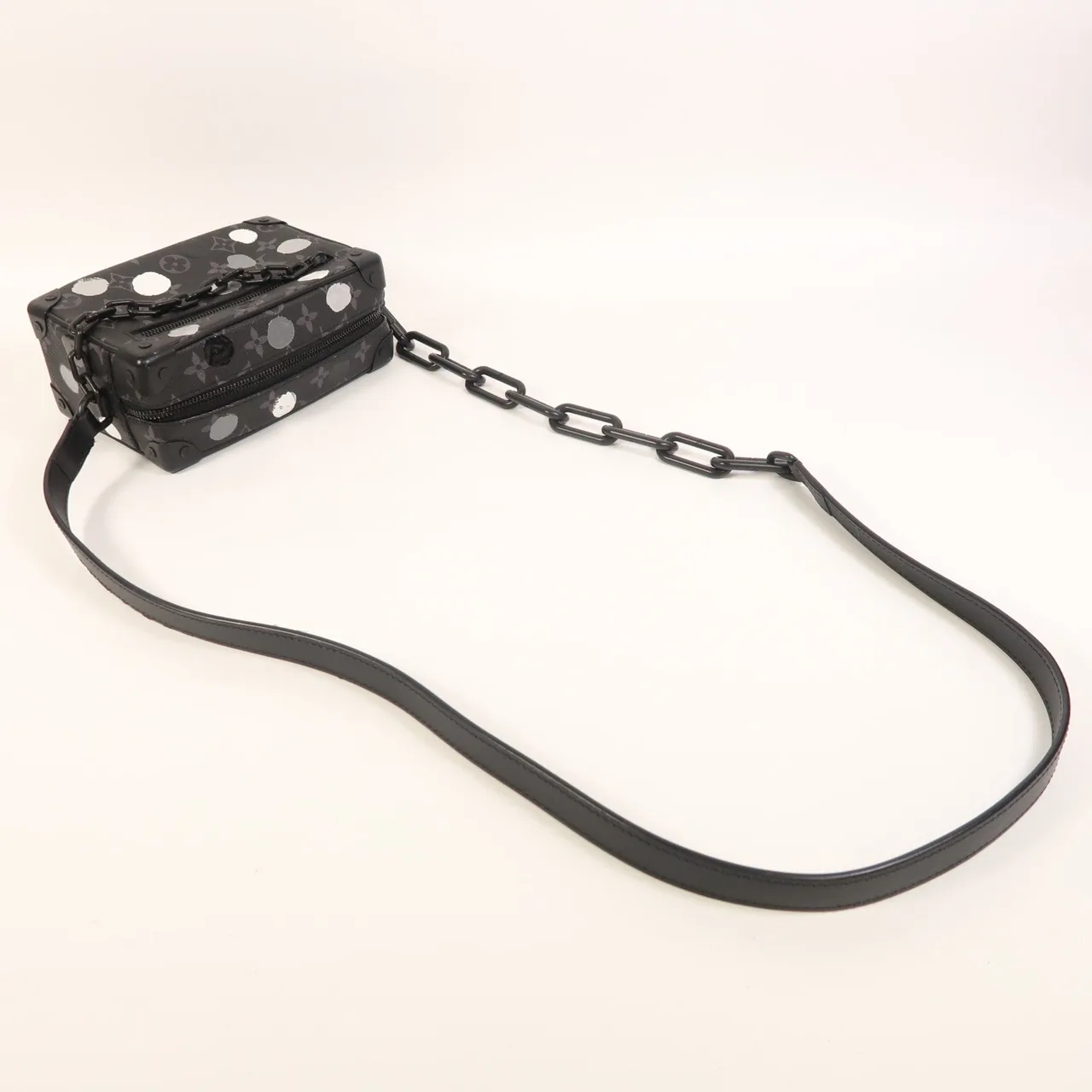 LOUIS VUITTON Soft Trunk M81936 Shoulder Bag Coated Canvas 黑色 / Black Coated Canvas Rank A - Thumbnail 7