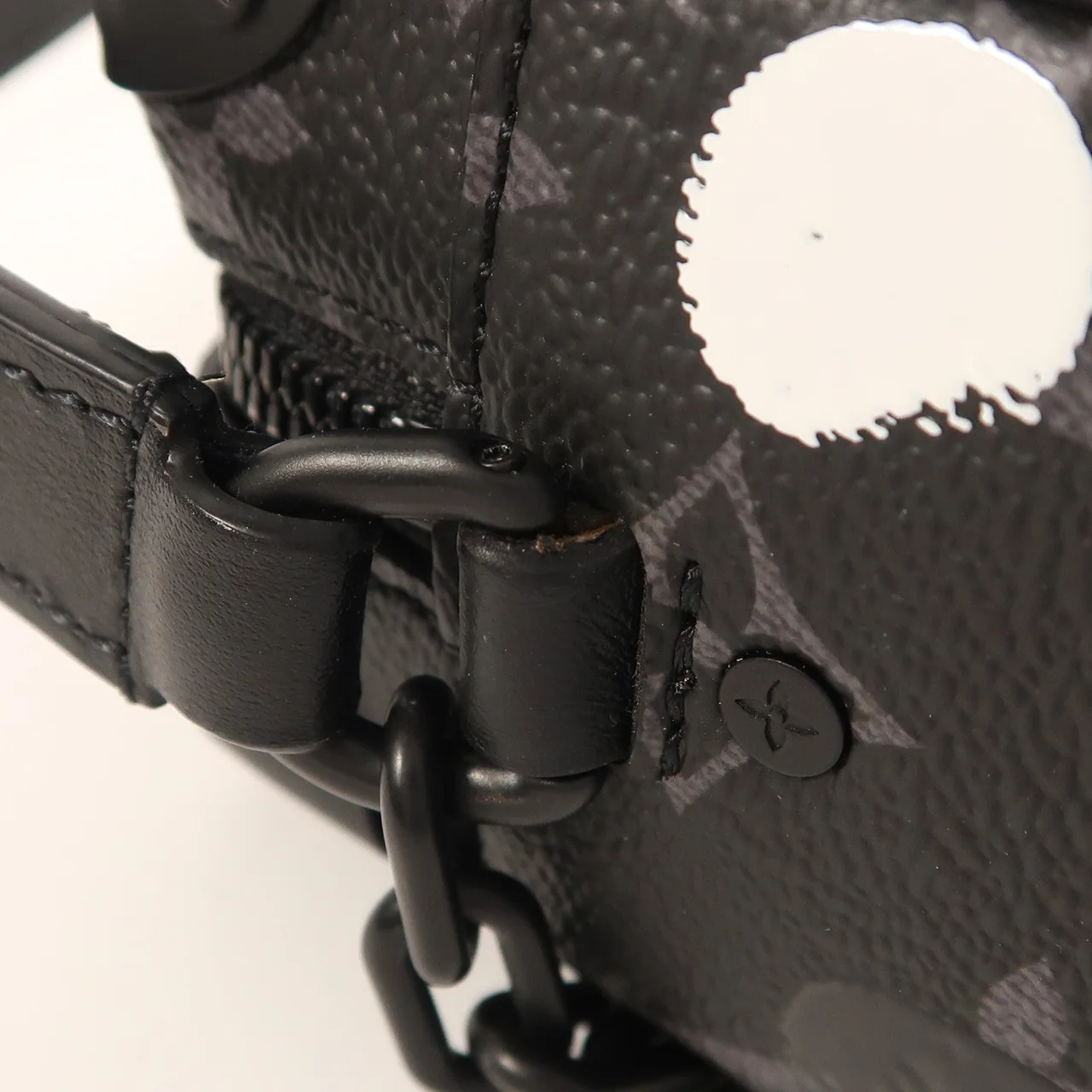 LOUIS VUITTON Soft Trunk M81936 Shoulder Bag Coated Canvas 黑色 / Black Coated Canvas Rank A - Thumbnail 12