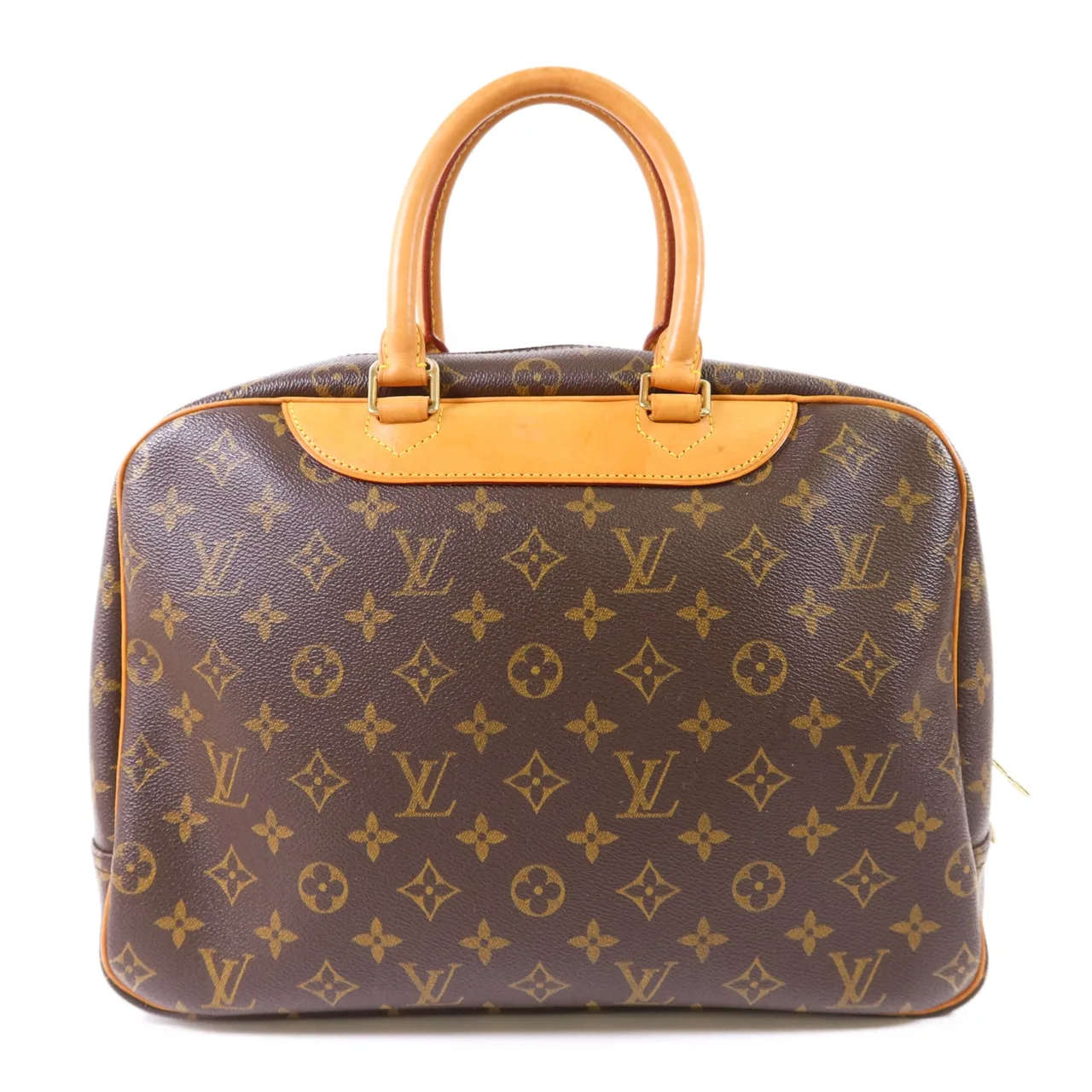 LOUIS VUITTON Deauville M47270 Handbag Coated Canvas 棕色 Coated Canvas Rank B - Thumbnail 2