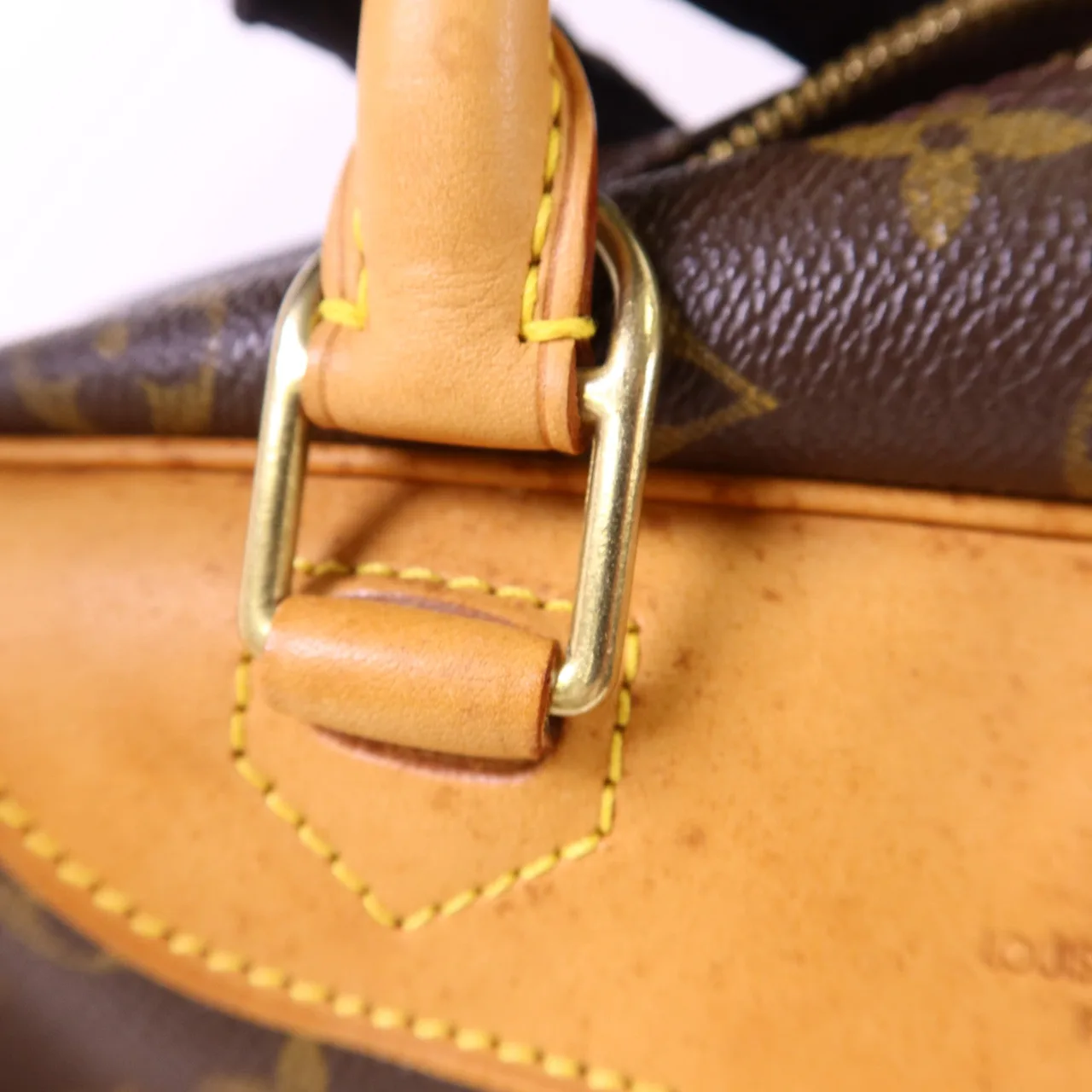 LOUIS VUITTON Deauville M47270 Handbag Coated Canvas 棕色 Coated Canvas Rank B - Thumbnail 9