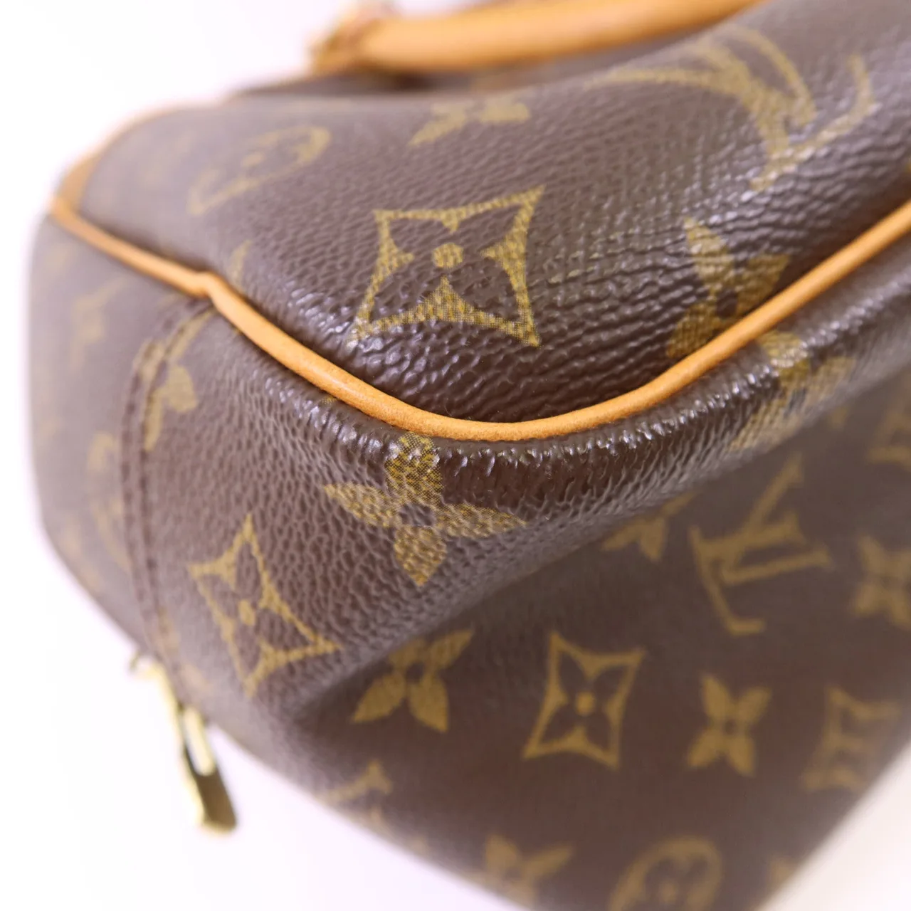 LOUIS VUITTON Deauville M47270 Handbag Coated Canvas 棕色 Coated Canvas Rank B - Thumbnail 12
