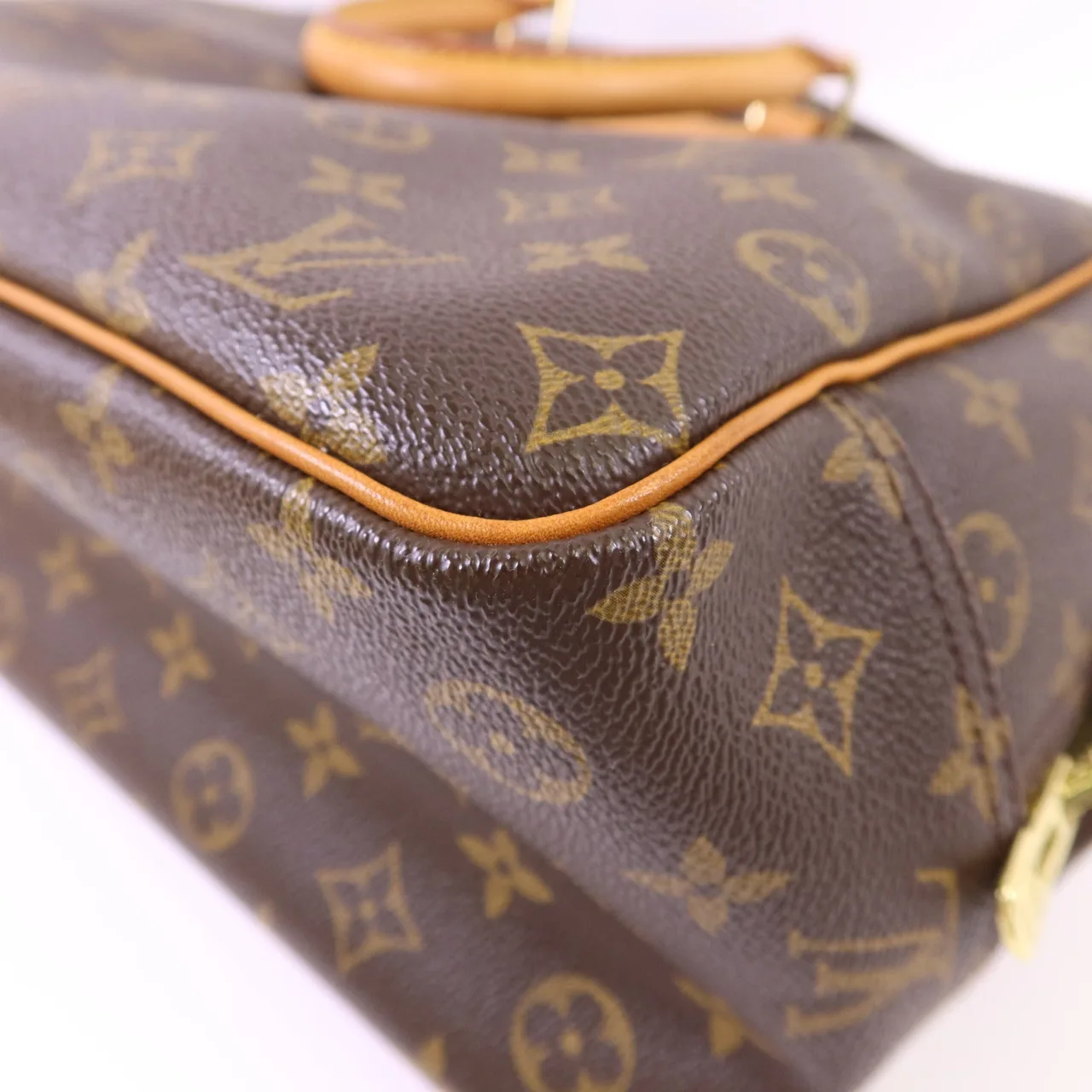 LOUIS VUITTON Deauville M47270 Handbag Coated Canvas 棕色 Coated Canvas Rank B - Thumbnail 13