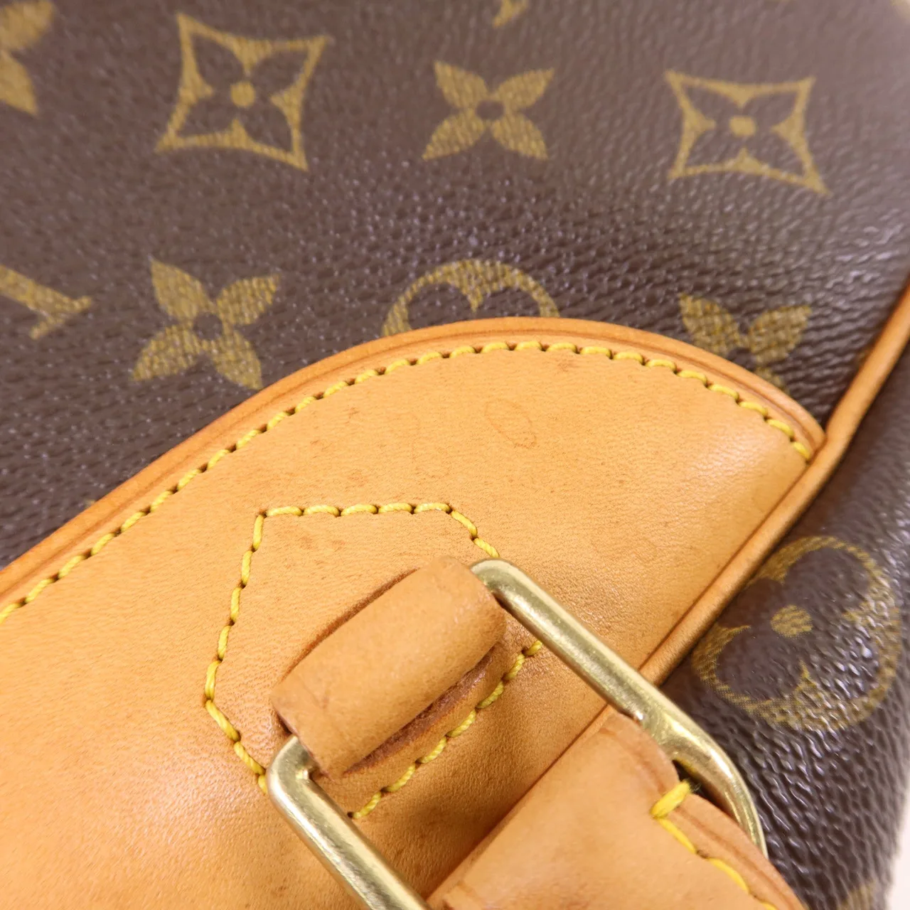 LOUIS VUITTON Deauville M47270 Handbag Coated Canvas 棕色 Coated Canvas Rank B - Thumbnail 17