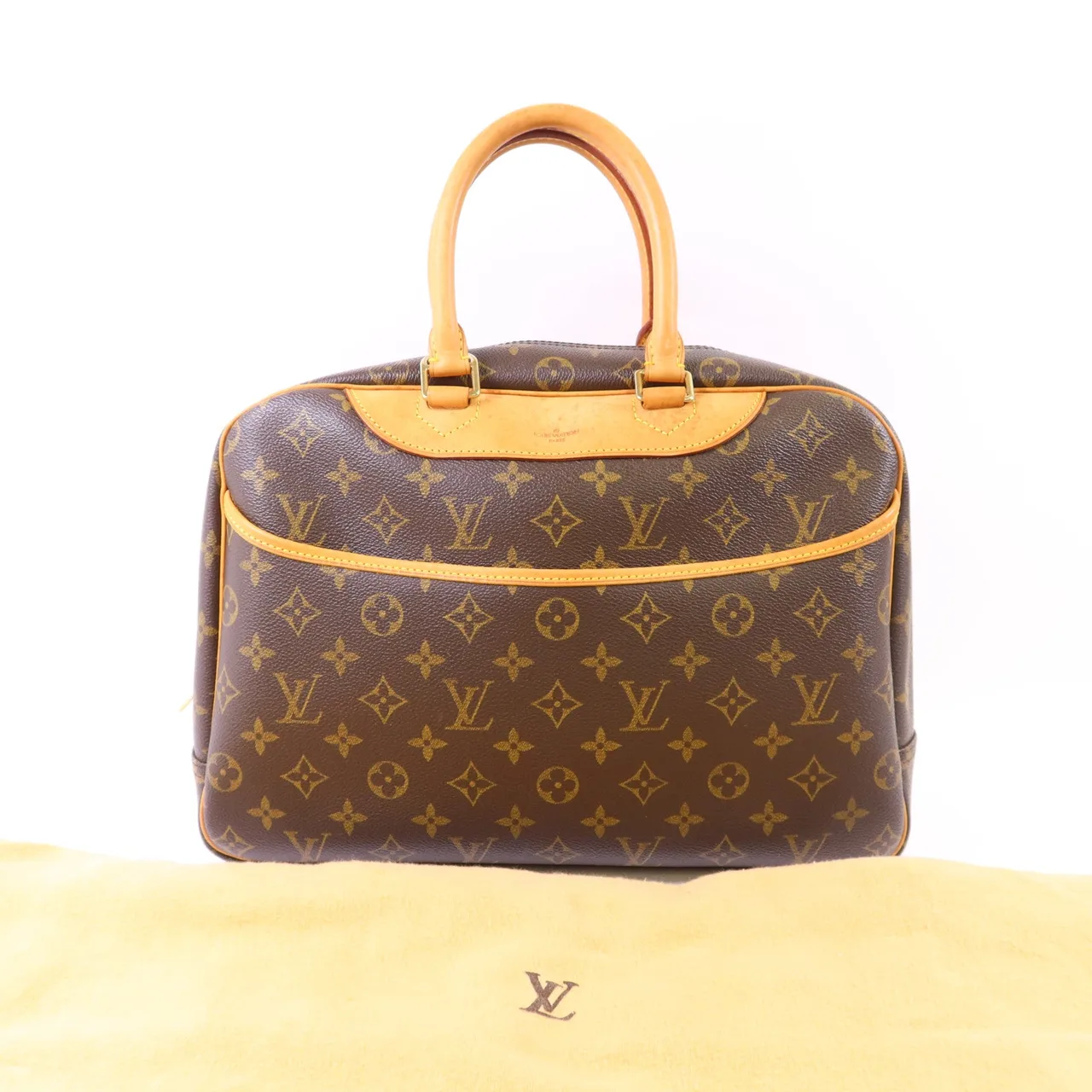 LOUIS VUITTON Deauville M47270 Handbag Coated Canvas 棕色 Coated Canvas Rank B - Thumbnail 22