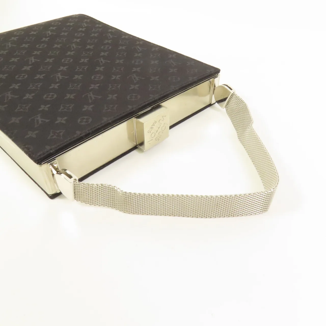 LOUIS VUITTON M92100 手提包 x Satin 黑色 / Black x Satin 中古品A - 縮圖 5