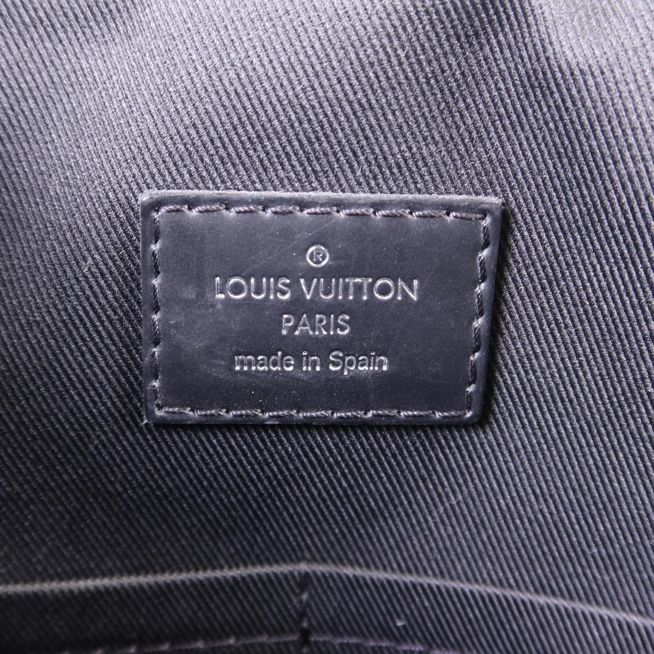 LOUIS VUITTON District N41029 肩背包 塗層帆布 黑色 / Black 塗層帆布 中古品A - 縮圖 7